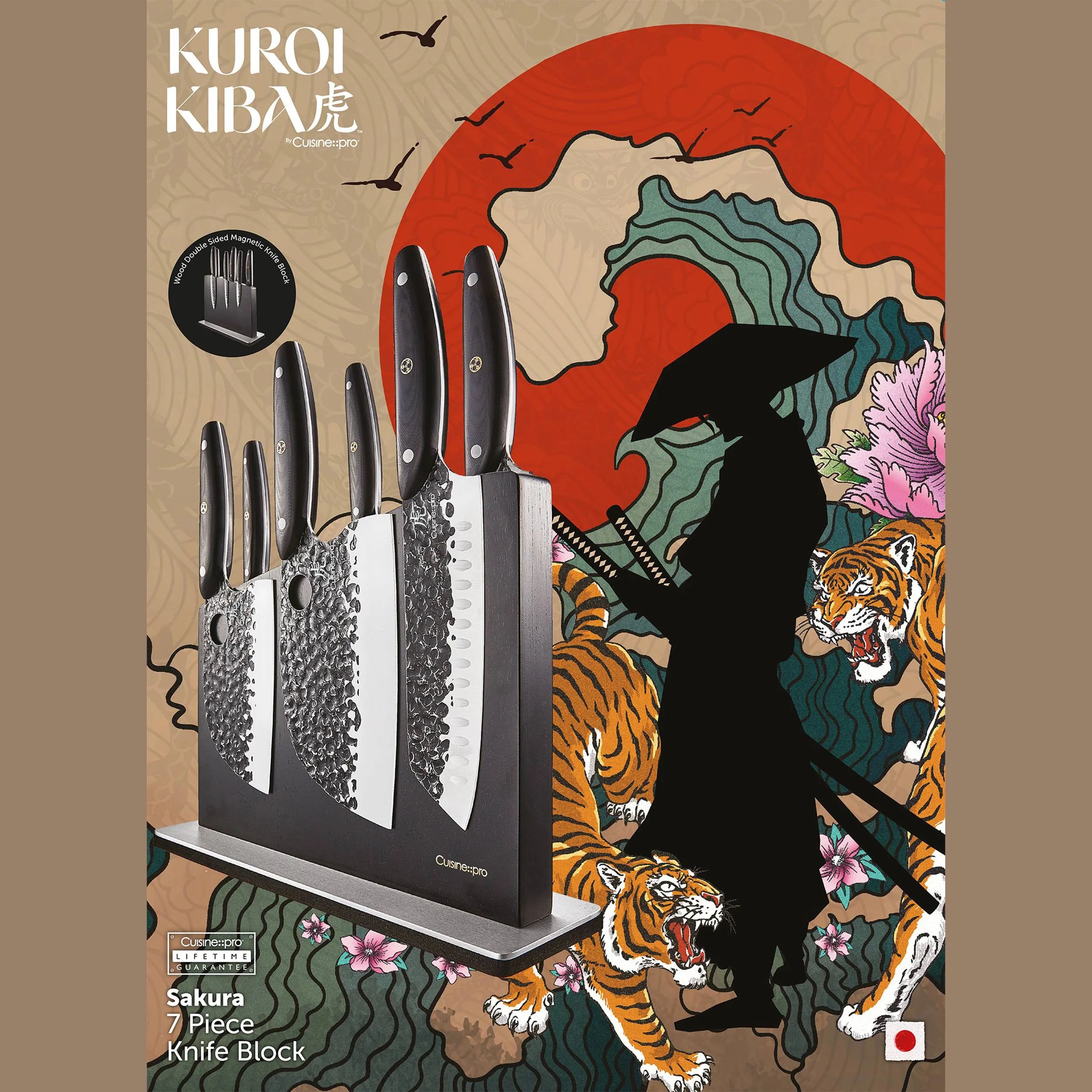 THE CUSTOM CHEF™ Knivblokke med knive Cuisine::pro Kuro Kiba Cuisine::pro® Kuroi Kiba™ Knivblok - 7 dele i Black, 5