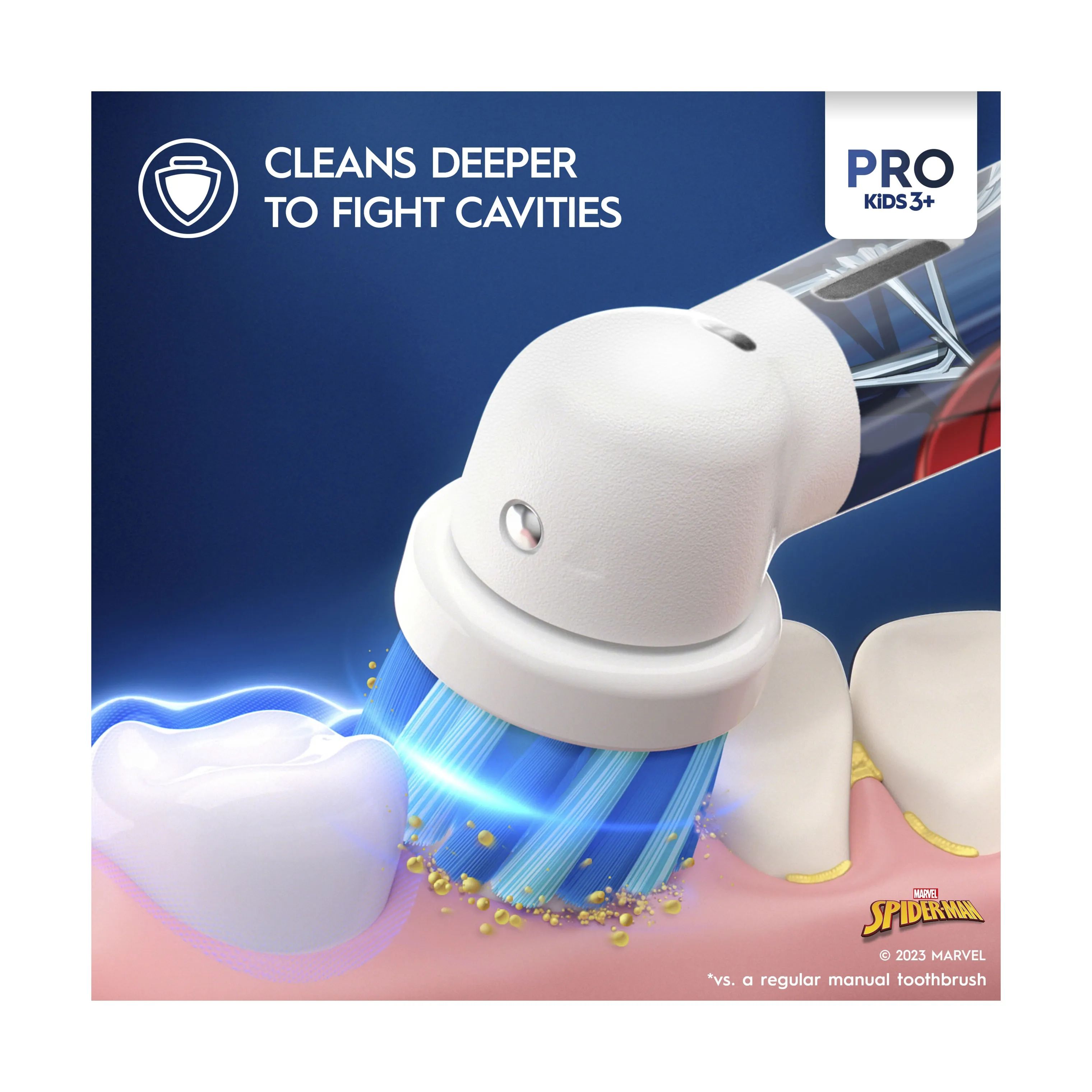 Oral-B Eltandbørster Vitality Pro Kids Elektrisk Tandbørste - Spiderman i Spiderman, 7