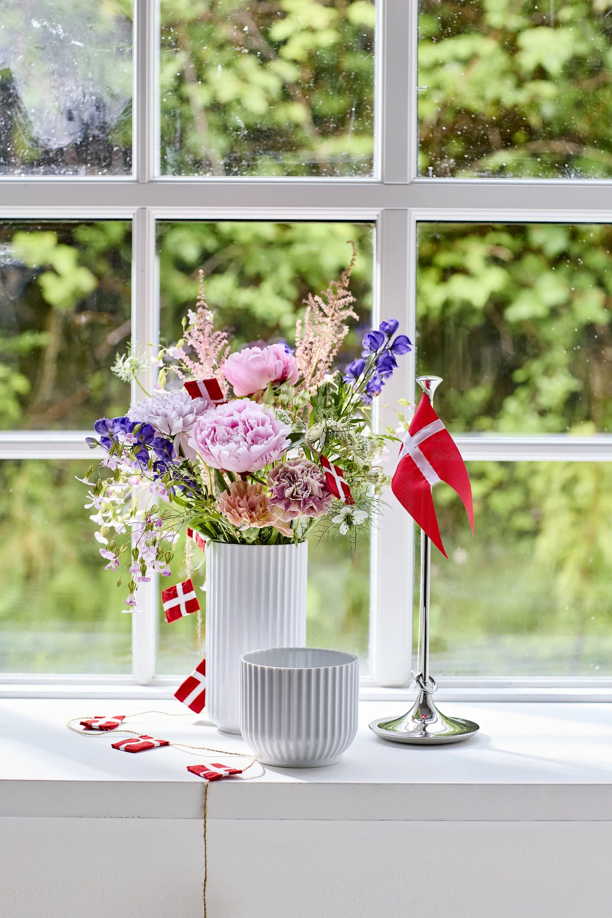 Lyngby Porcelæn Vaser Klassisk Lyngby Vase i Hvid, 20,5 cm, 6