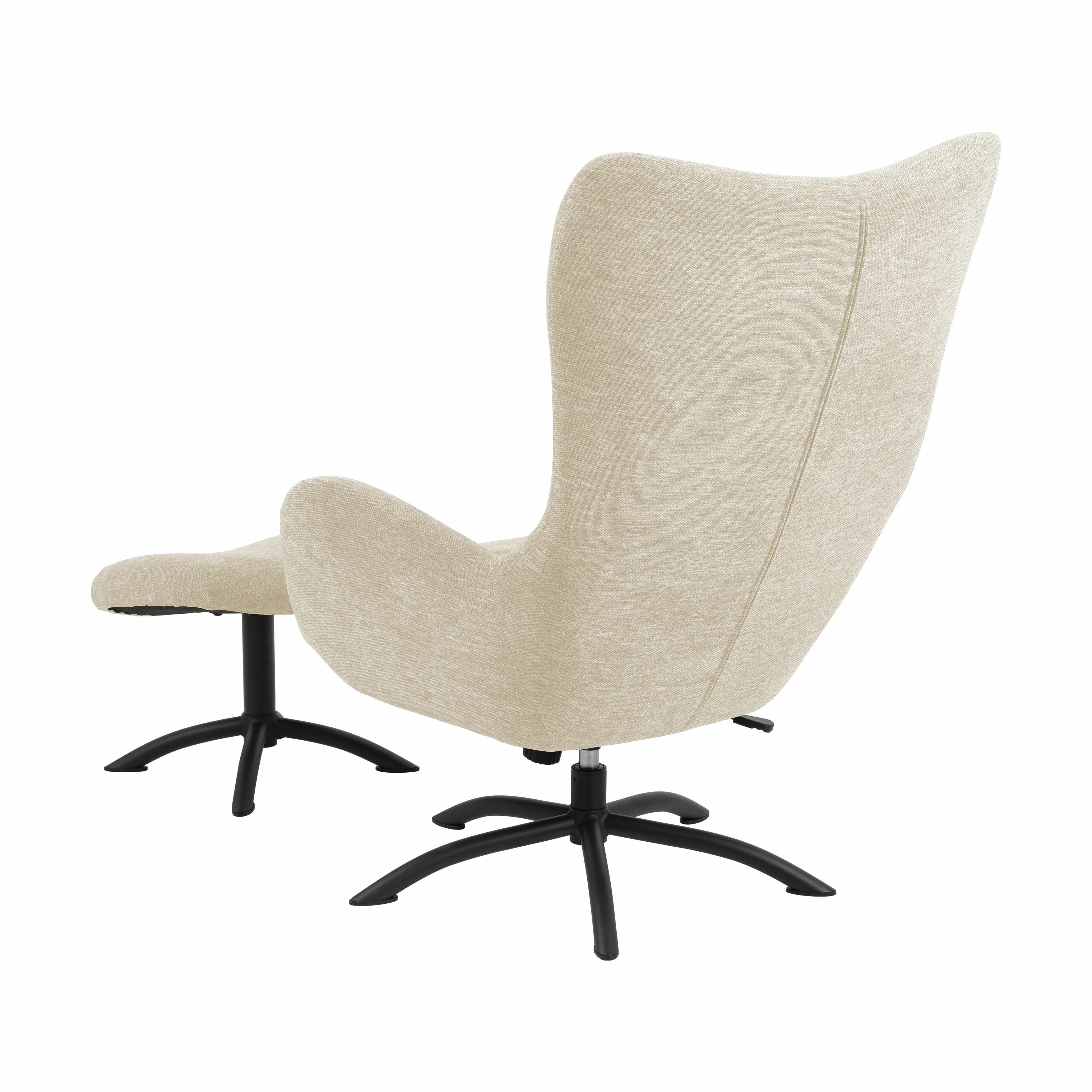 CASA Living Lænestole Talgarth Lænestol m. Skammel i creme, 5