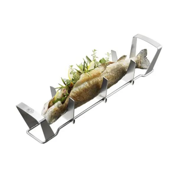 Gefu Grillredskaber BBQ Fiskerack i Sølv, 1