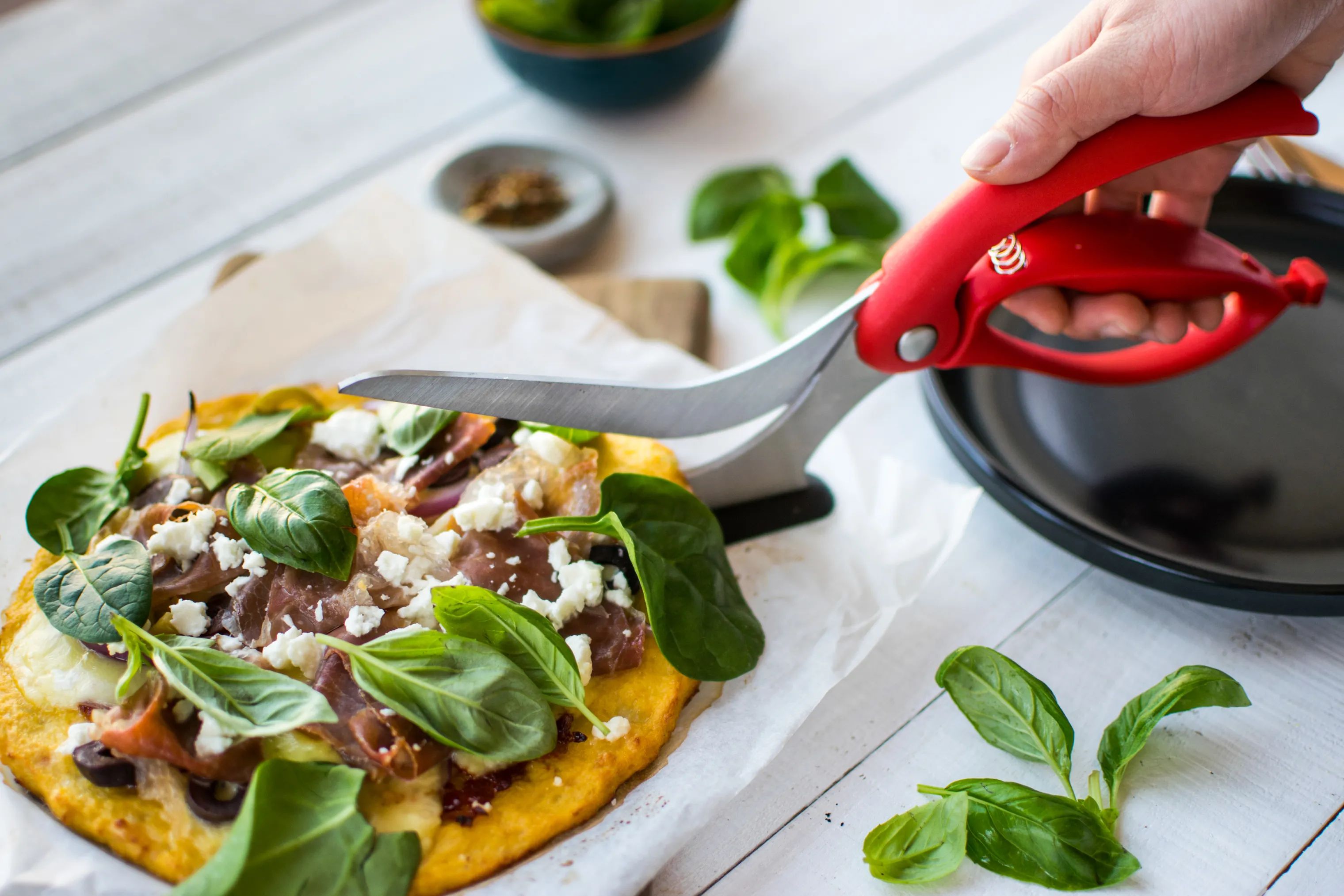 Dreamfarm Pizzaskærere Scizza Pizzasaks i Rød/stål, 3