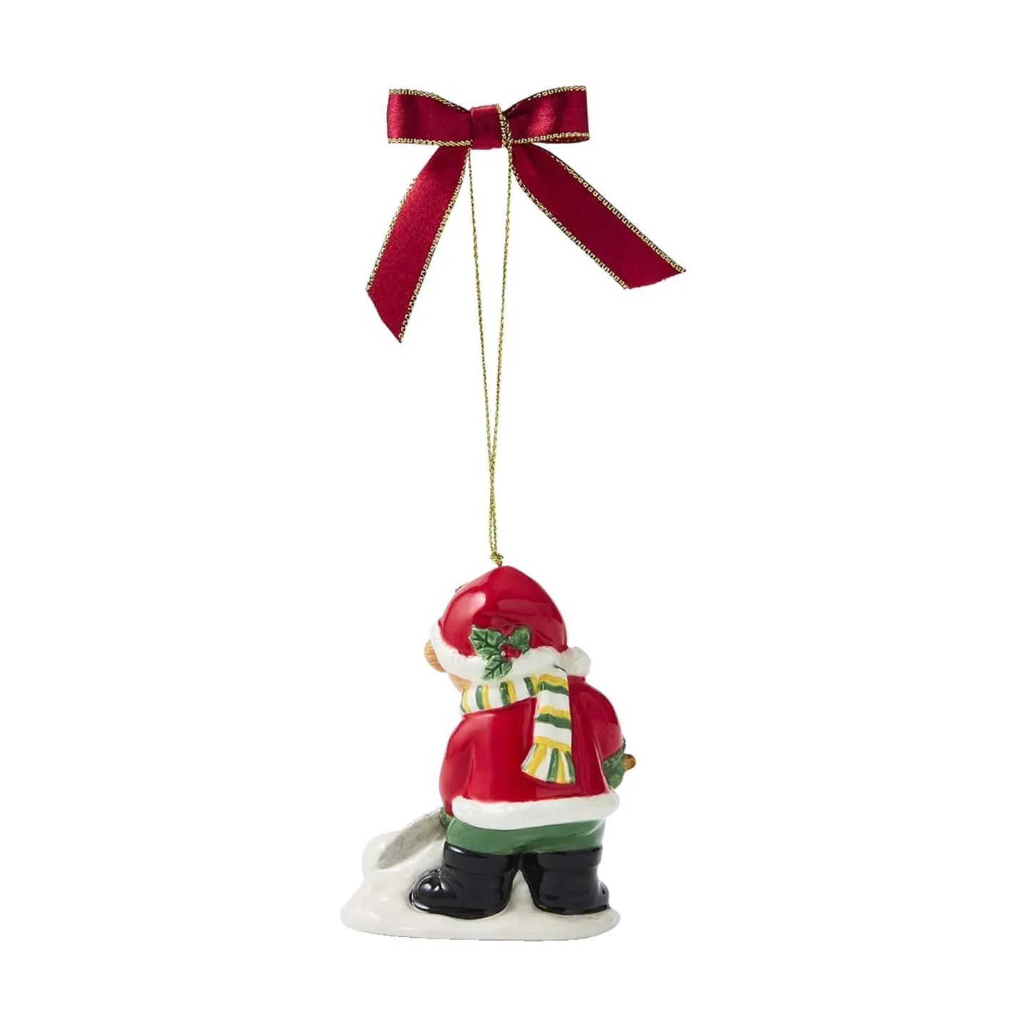 Spode Juleophæng Christmas Tree Juleophæng - Bamse skovler sne i Bamse skovler sne, 4
