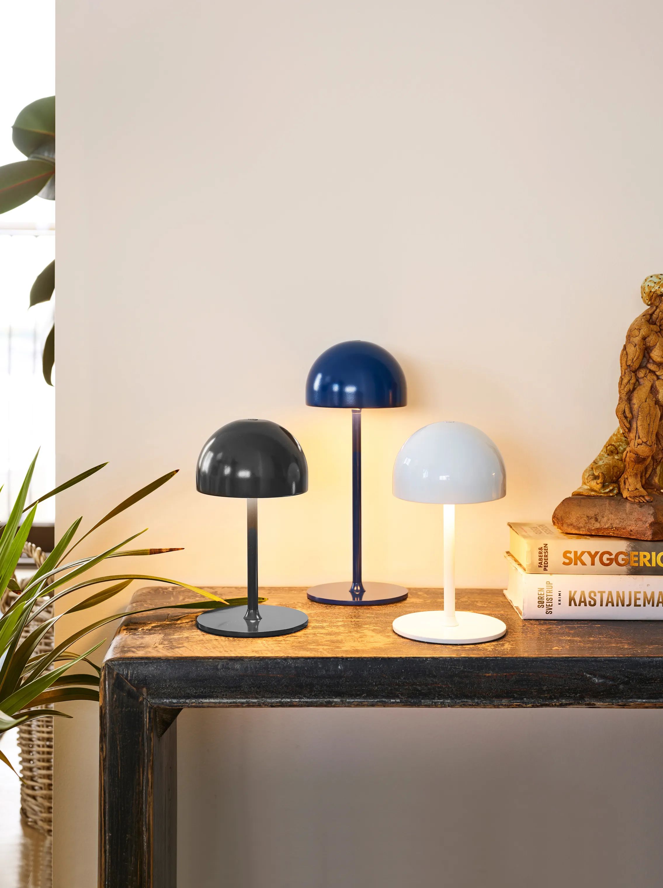 Sirius Bordlamper Tim Genopladelig Bordlampe i Grå , 22 cm, 2