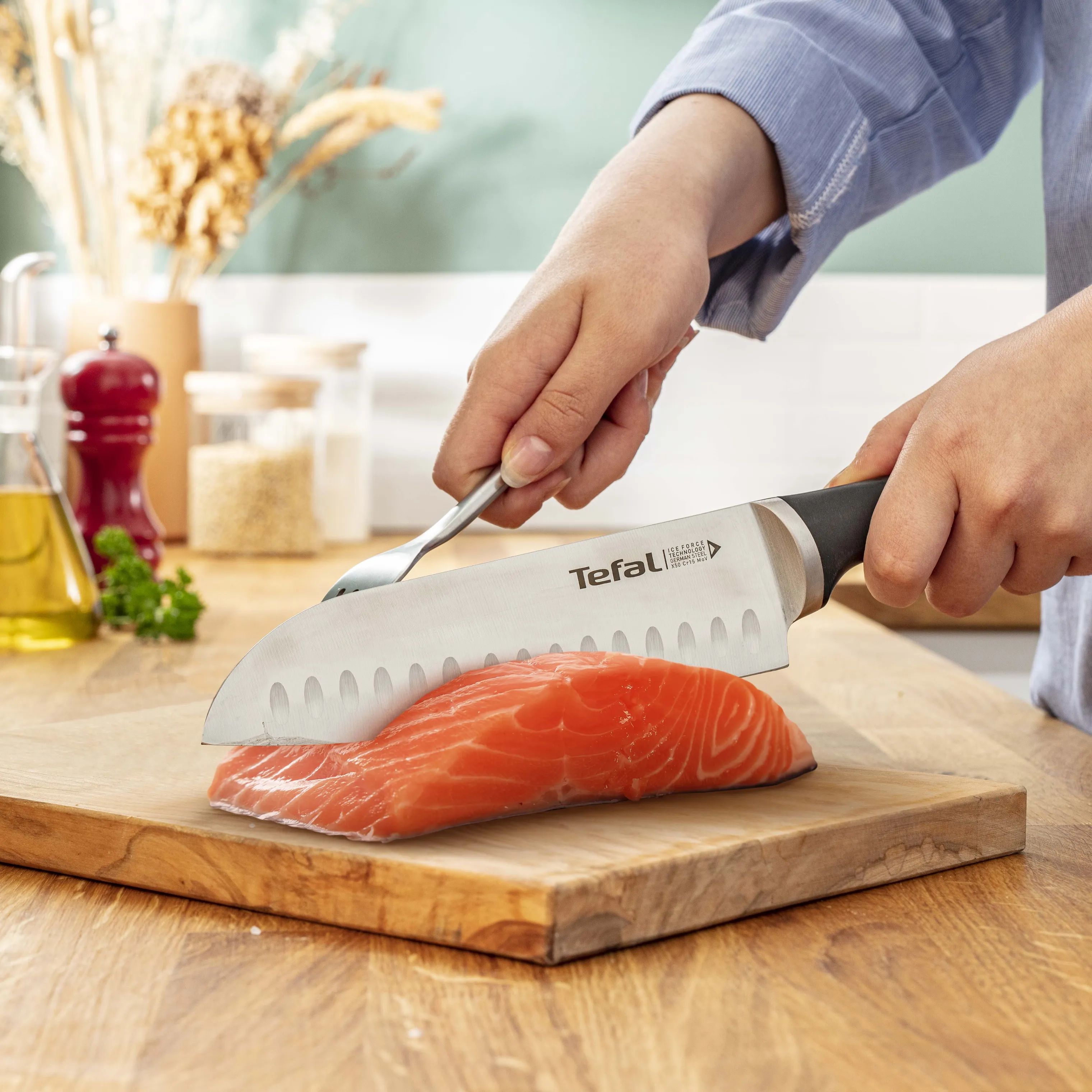 Tefal Knivsæt Ice Force Knivsæt - 6 dele i Sort, 3