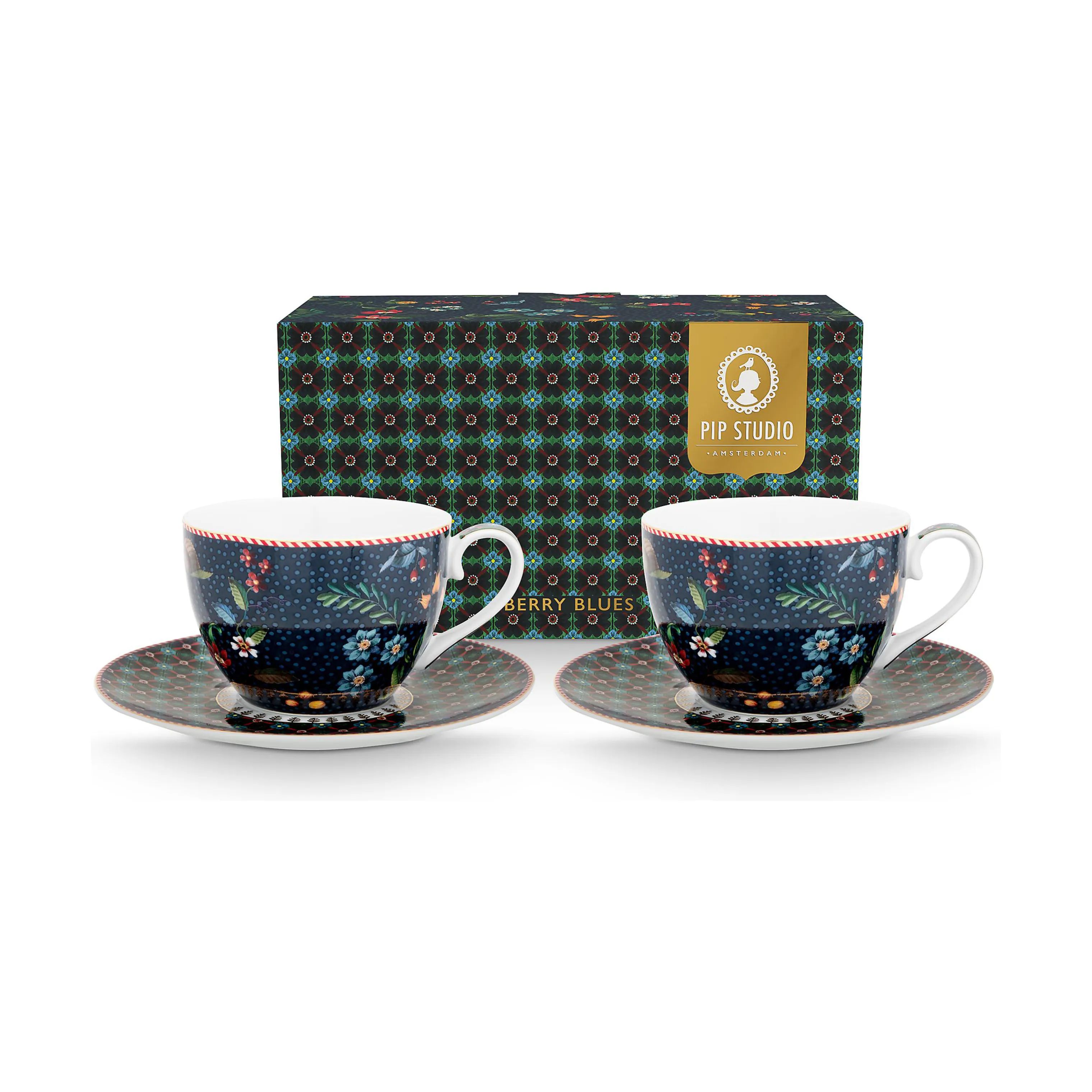 PIP Studio Krus og kopper med hank Berry Blues Krus - 2 stk. i Blue, 1