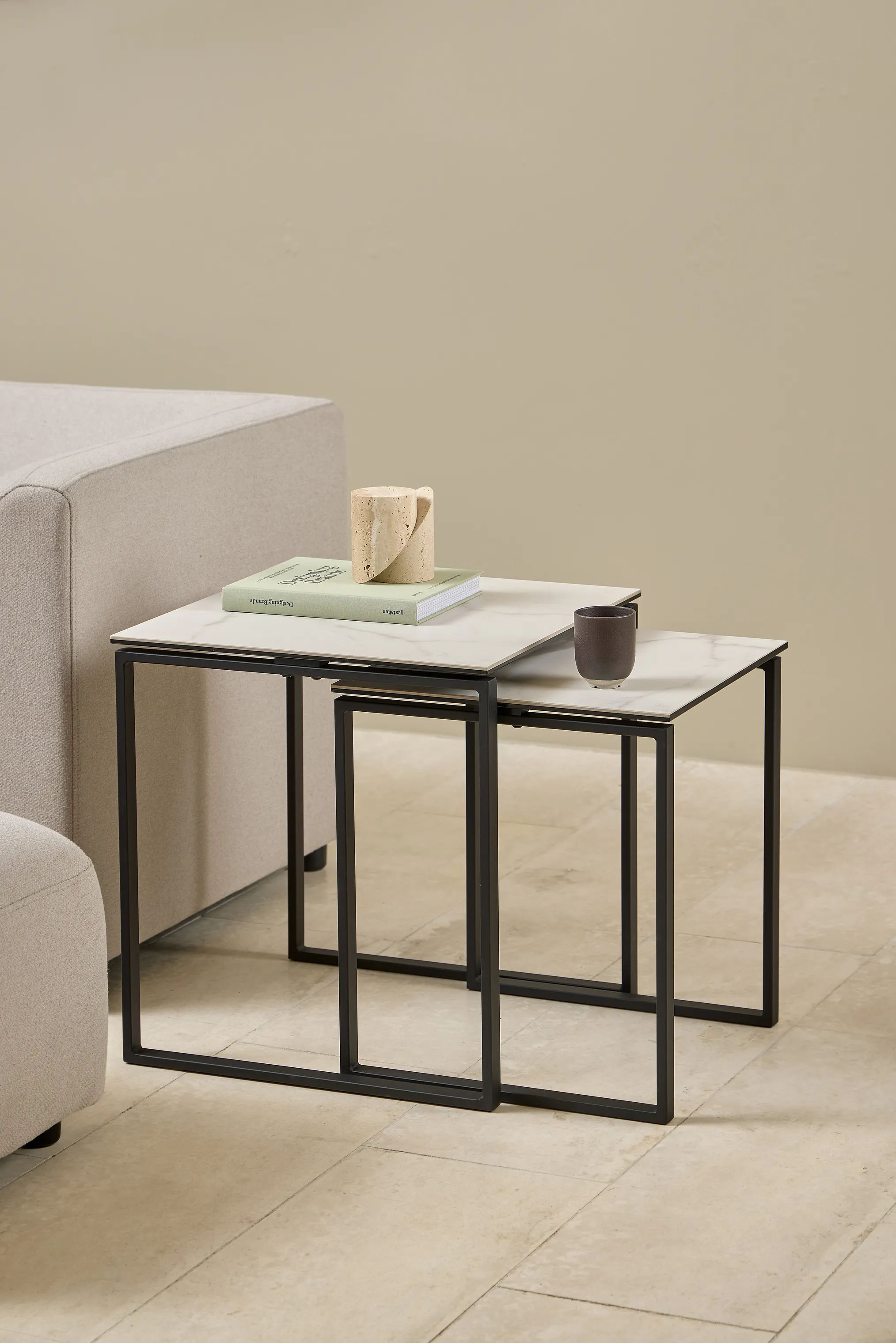 CASA Living Sofaborde Katrine Sofabordssæt - 2 stk i Hvid, 2