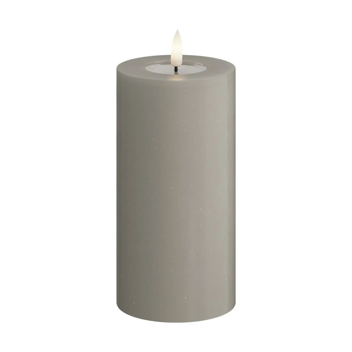 Deluxe Homeart LED-lys Real Flame LED Bloklys i Sand , 15 cm, 1