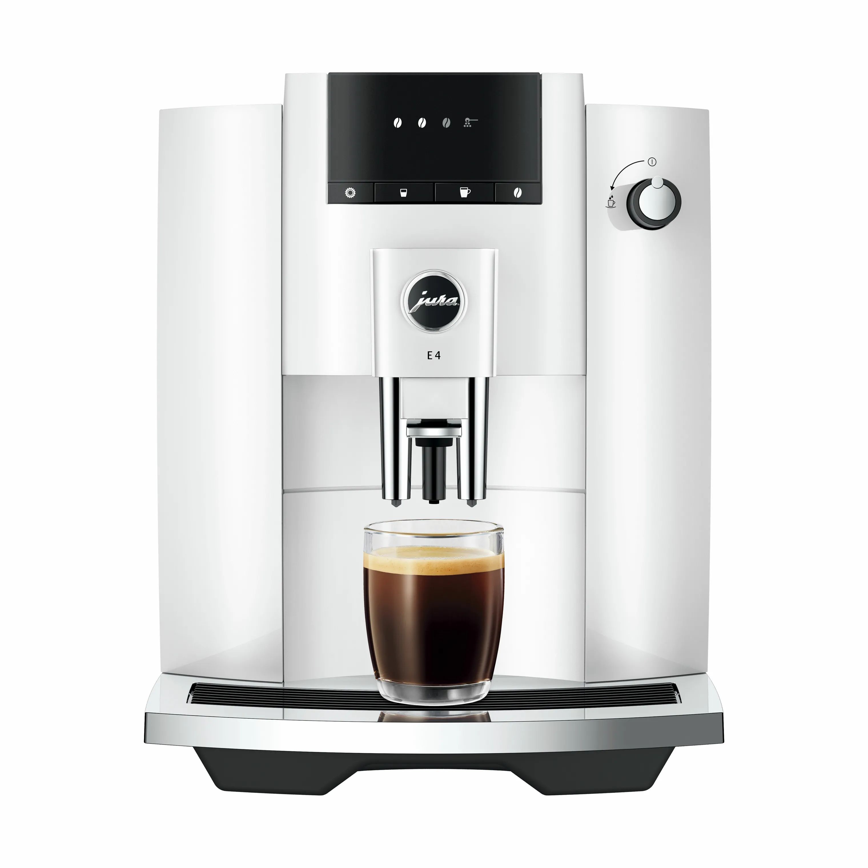 JURA Espressomaskiner E4 (EA) Kaffemaskine i Piano White, 1