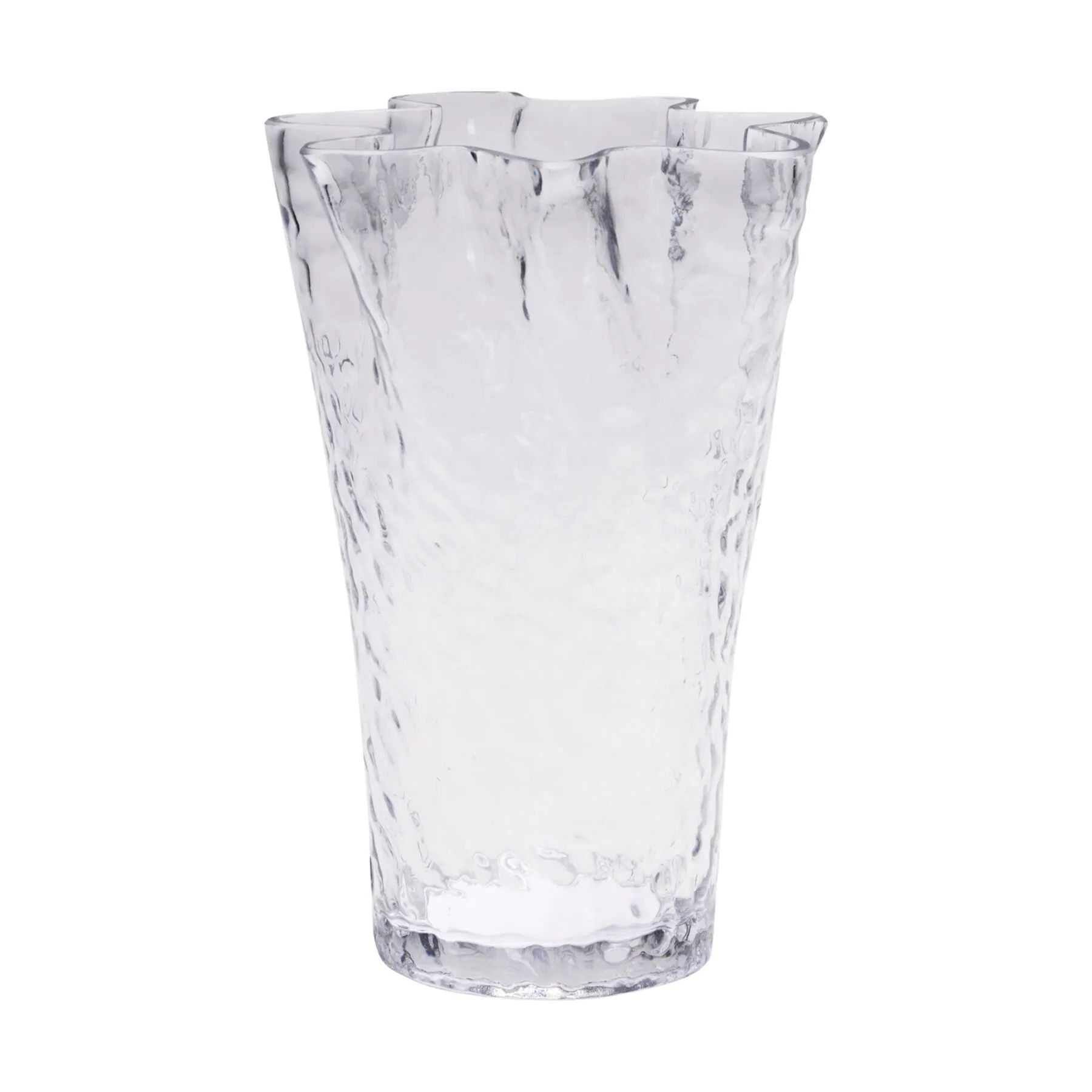 Hübsch Vaser Ruffle Vase i Klar, 1