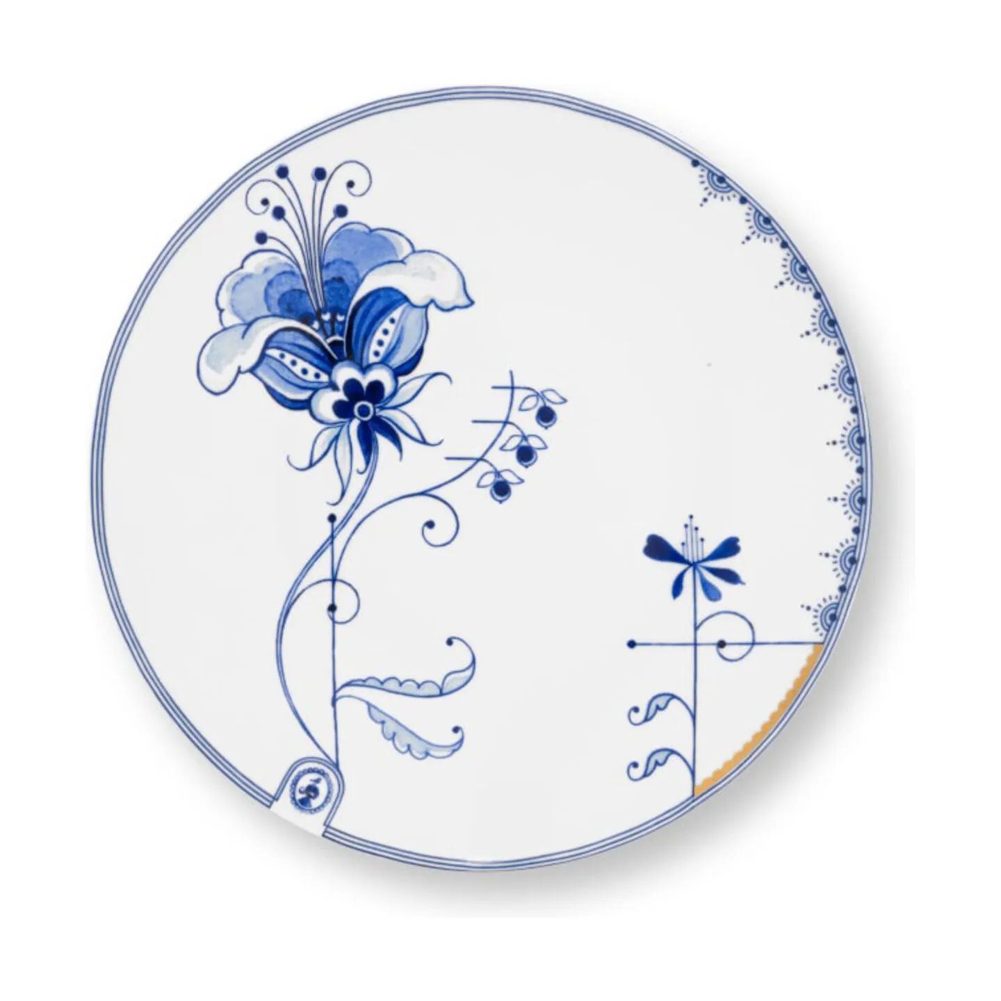 PIP Studio Middagstallerkener Blue Bird Tallerken i 23 cm, 1