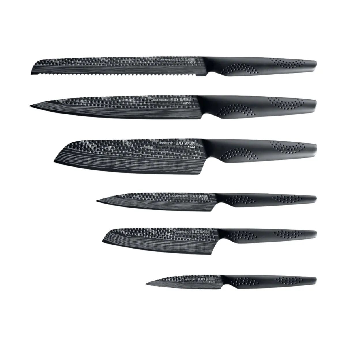THE CUSTOM CHEF™ Knivblokke med knive Cuisine::pro®
iD3 BLACK SAMURAI™ Cuisine::pro iD3® BLACK SAMURAI™ Gozen Knivblok - 7 dele i Sort, 3