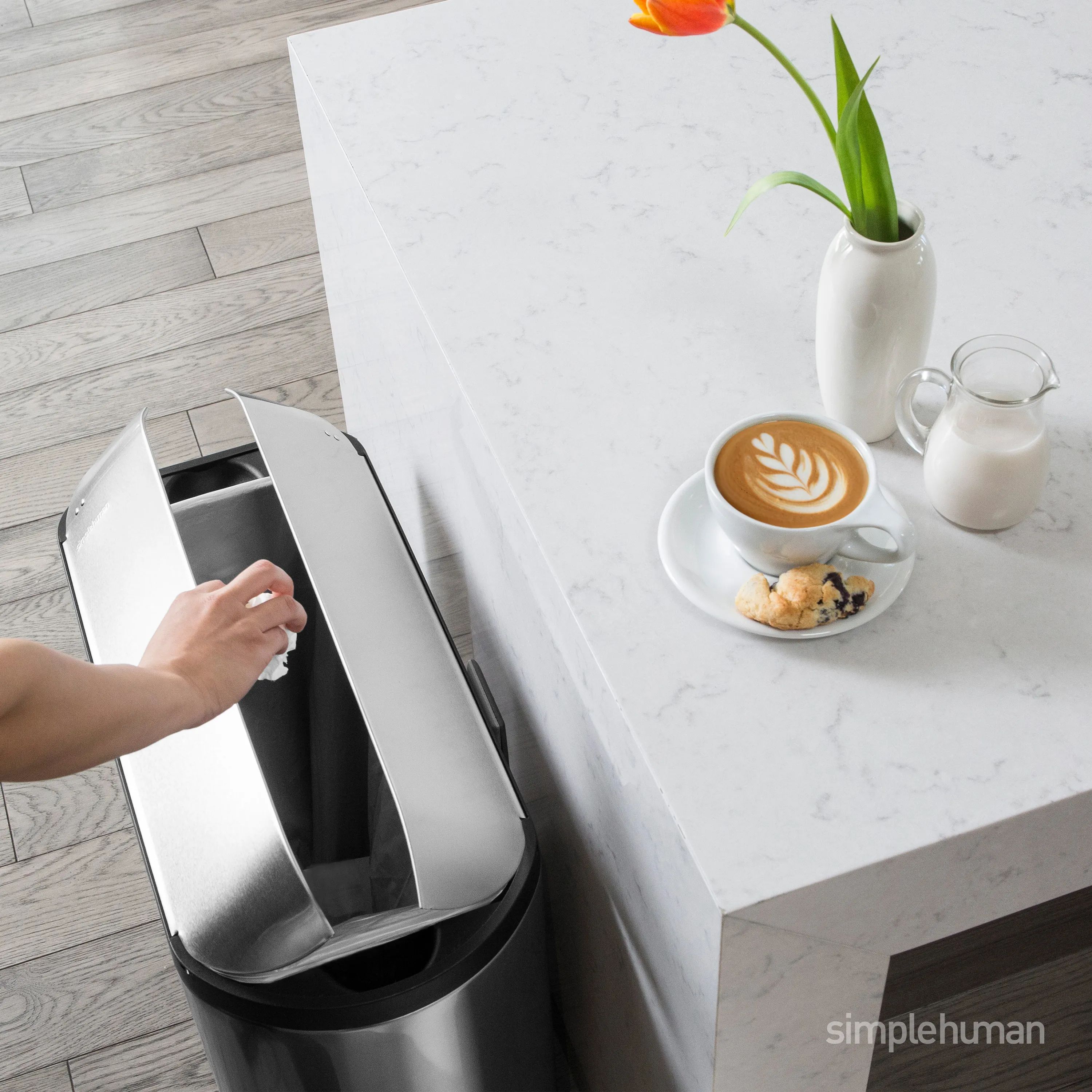 Simplehuman Pedalspande Butterfly Pedalspand i 45 L, 3