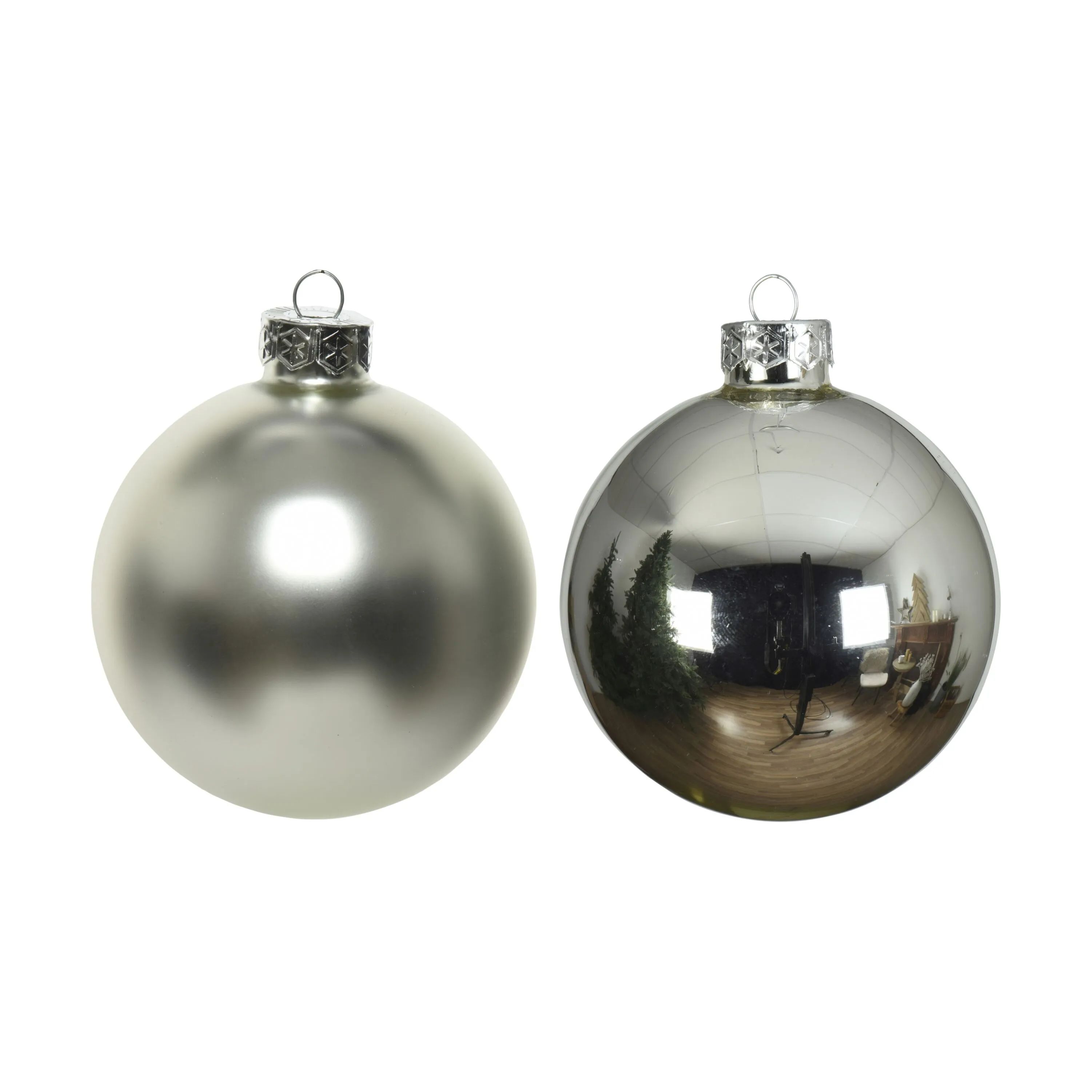 Casa Christmas Julekugler Julekugle - 16 stk. i Sølvfarvet, 1