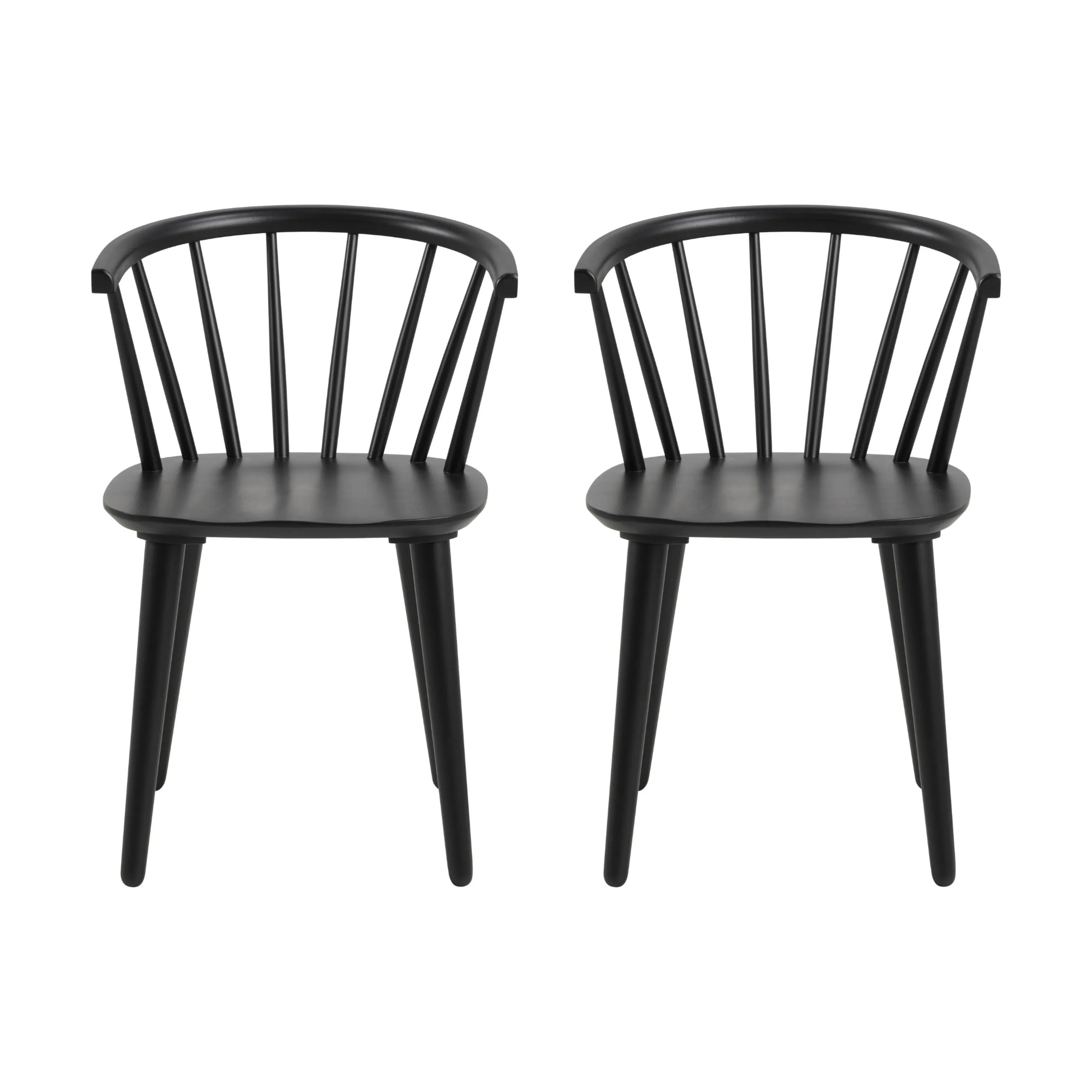 CASA Living Spisebordsstole Ida Spisebordsstol - 2 stk i Mat sort, 4