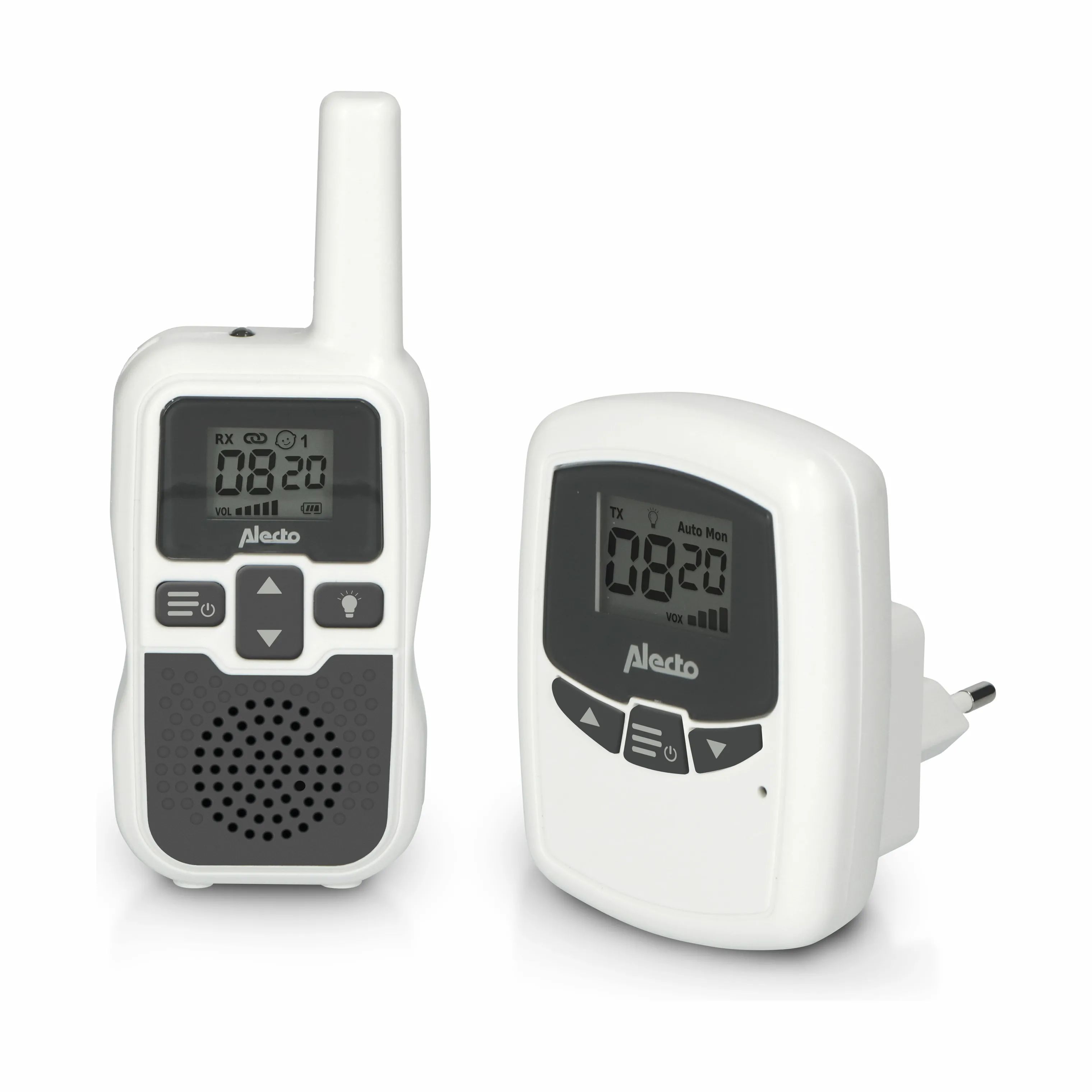 Alecto Baby Babyalarmer DBX-80 Babyalarm i Hvid, 1
