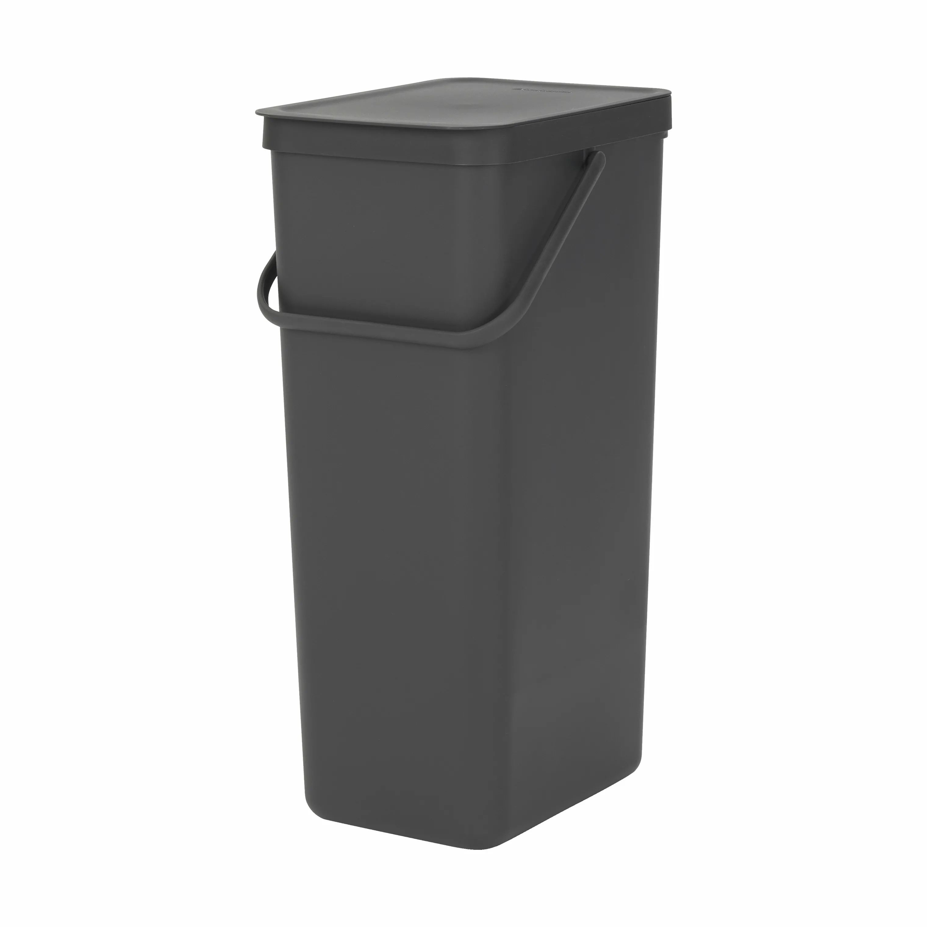 Brabantia Spande uden pedal Sort & Go Affaldsspand i Grå, 40 L, 1