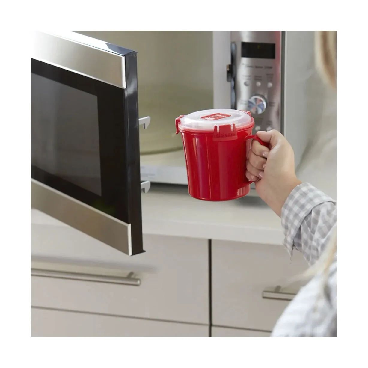 Sistema Opbevaringsbokse Microwave Suppekop - 3 stk. i 3 stk., 4