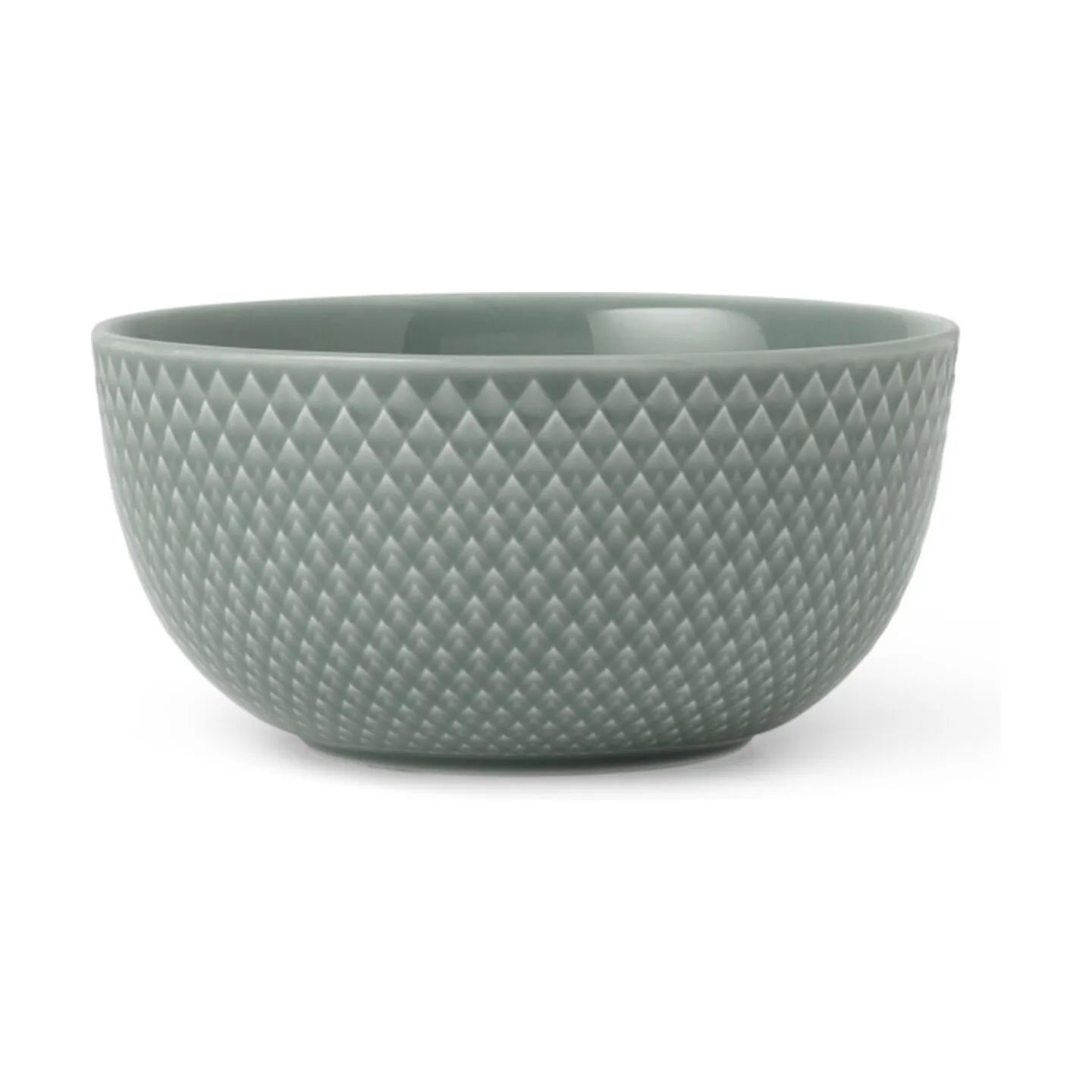 Lyngby Porcelæn Skåle Rhombe Earth Skål i Moss, 1