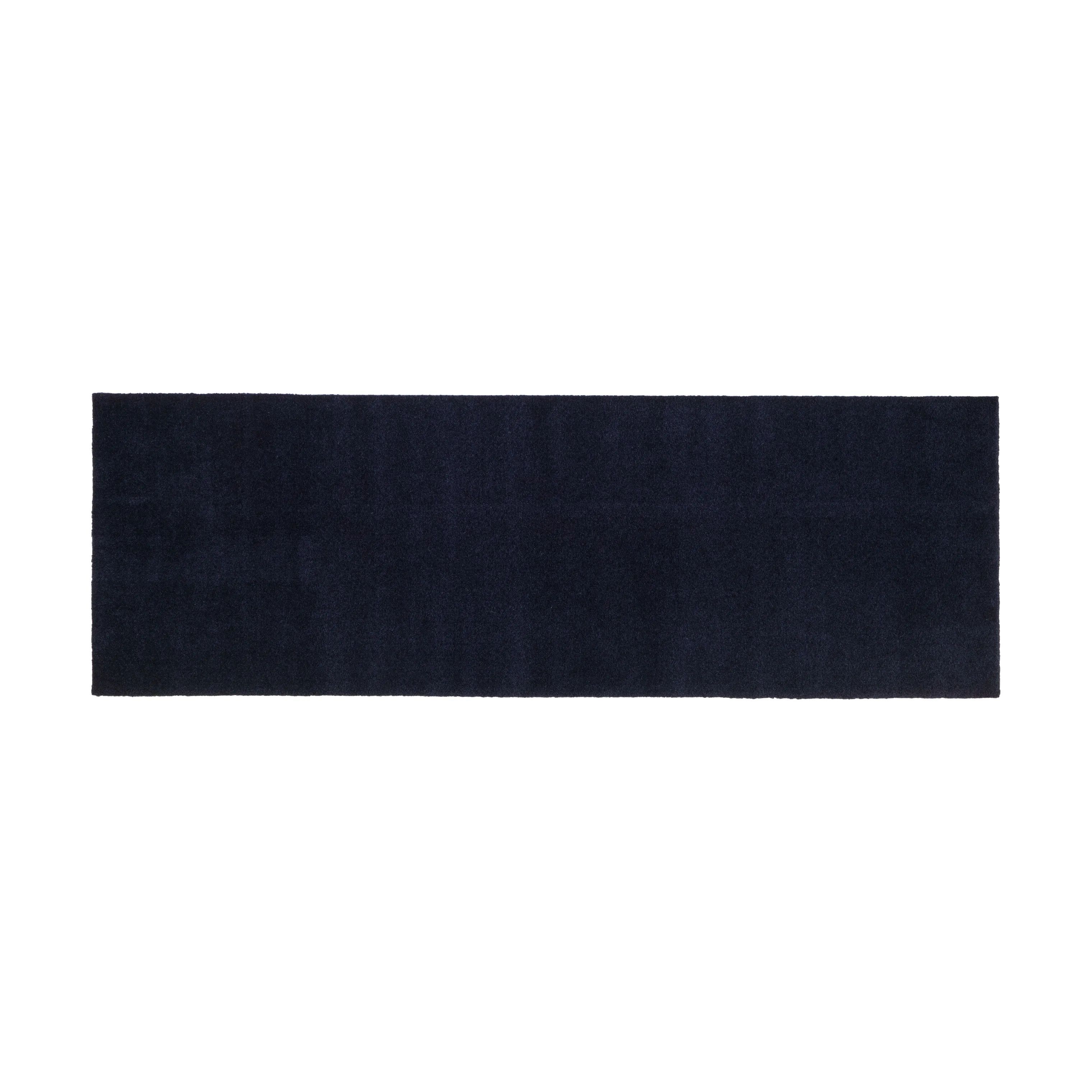 Tica Copenhagen Dørmåtter Uni Color Gulvmåtte i Mørkeblå, B67 x L200 cm, 1