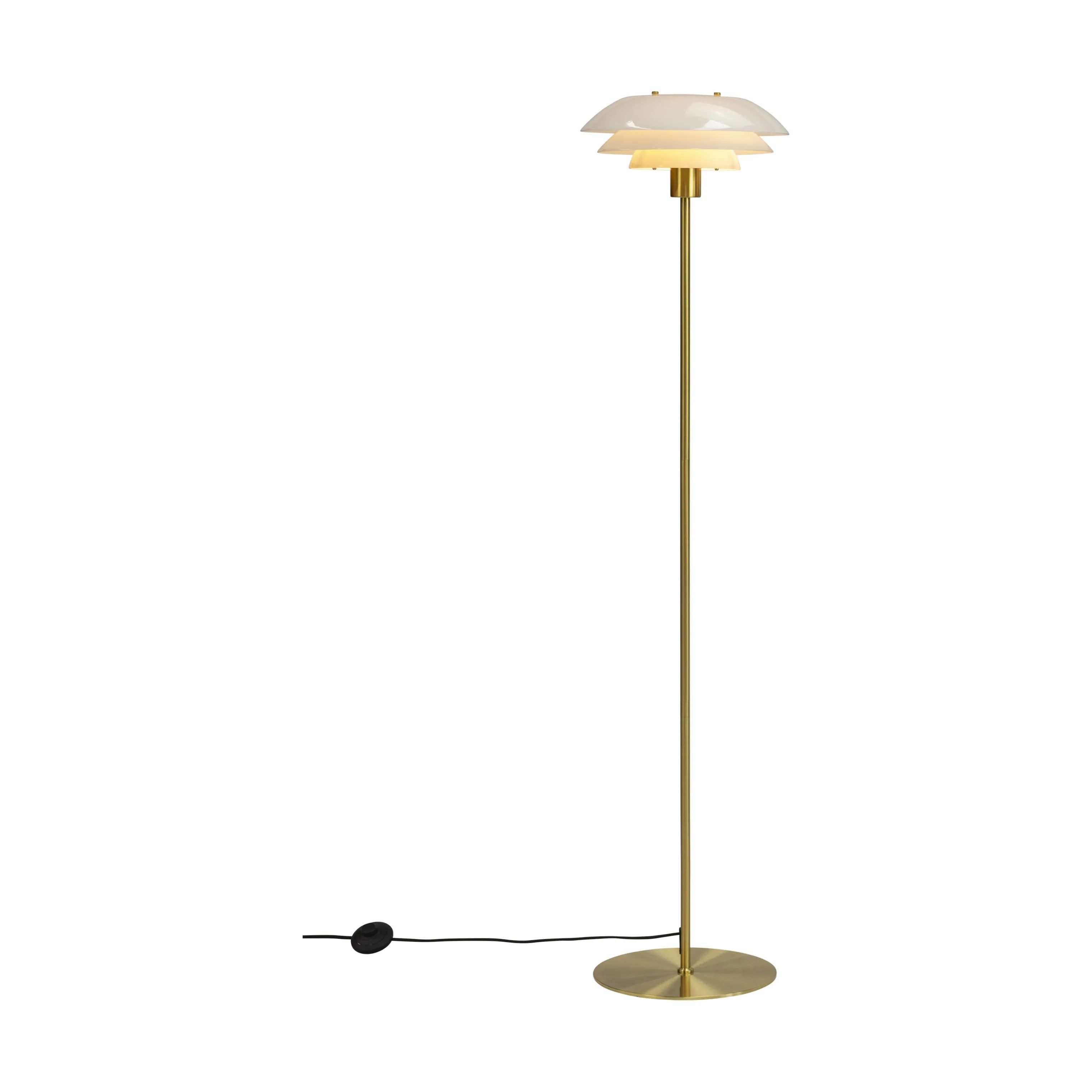 Dyberg Larsen Gulvlamper DL31 Gulvlampe i Opal/ Messing, 1