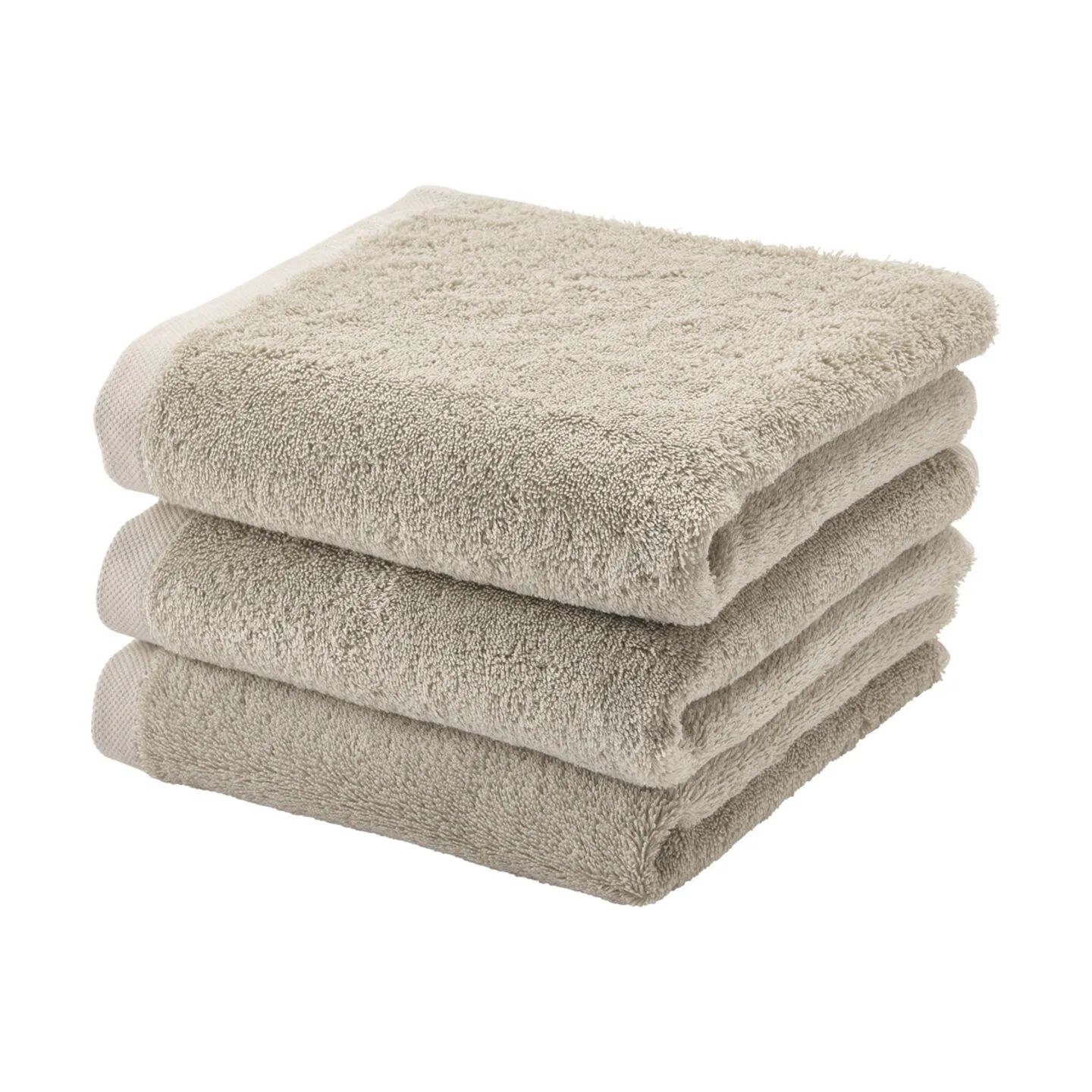 Aquanova Håndklæder London Håndklæde i Beige, B55 x L100 cm, 3