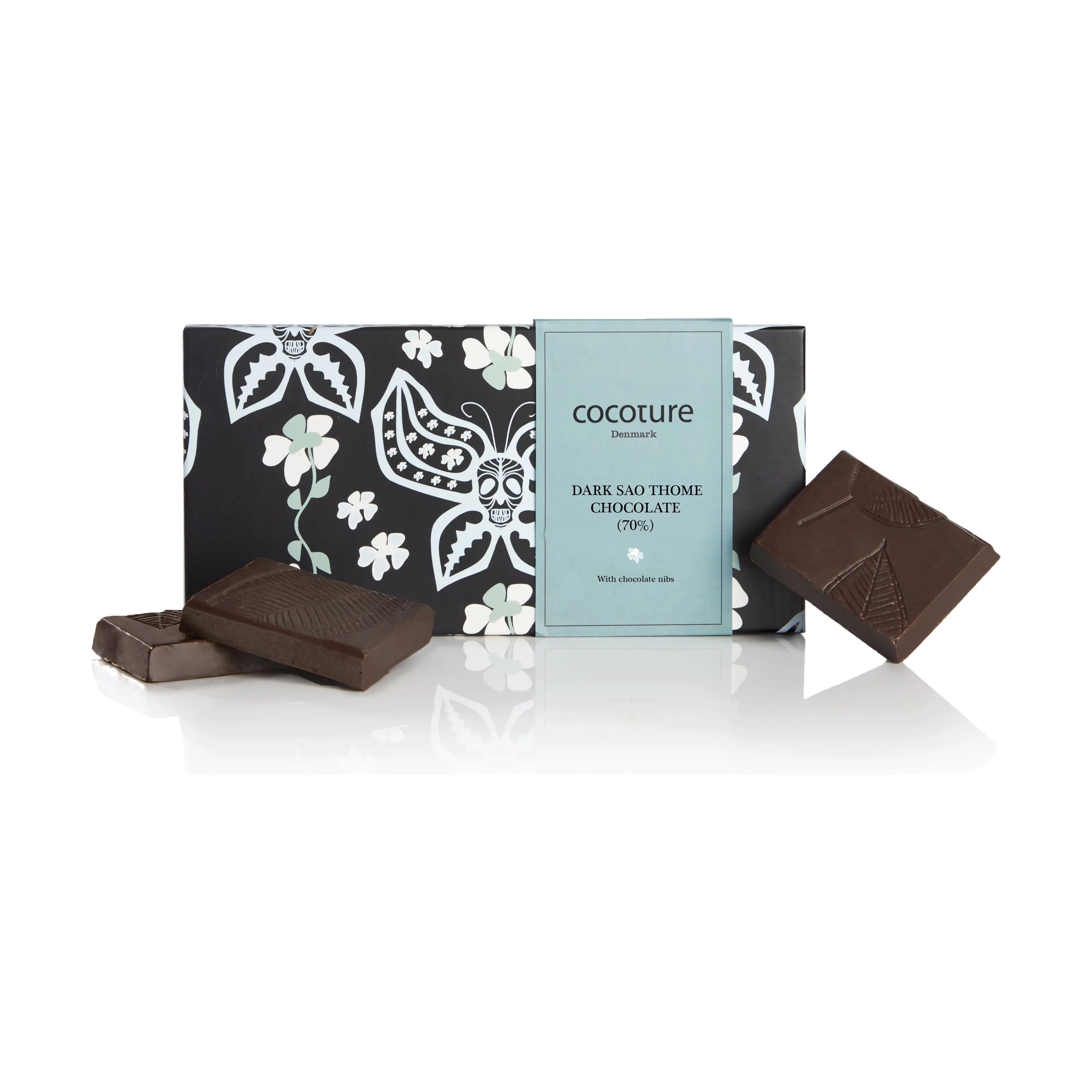 COCOTURE Søde sager Sao Thome Chokolade i Sort, 1