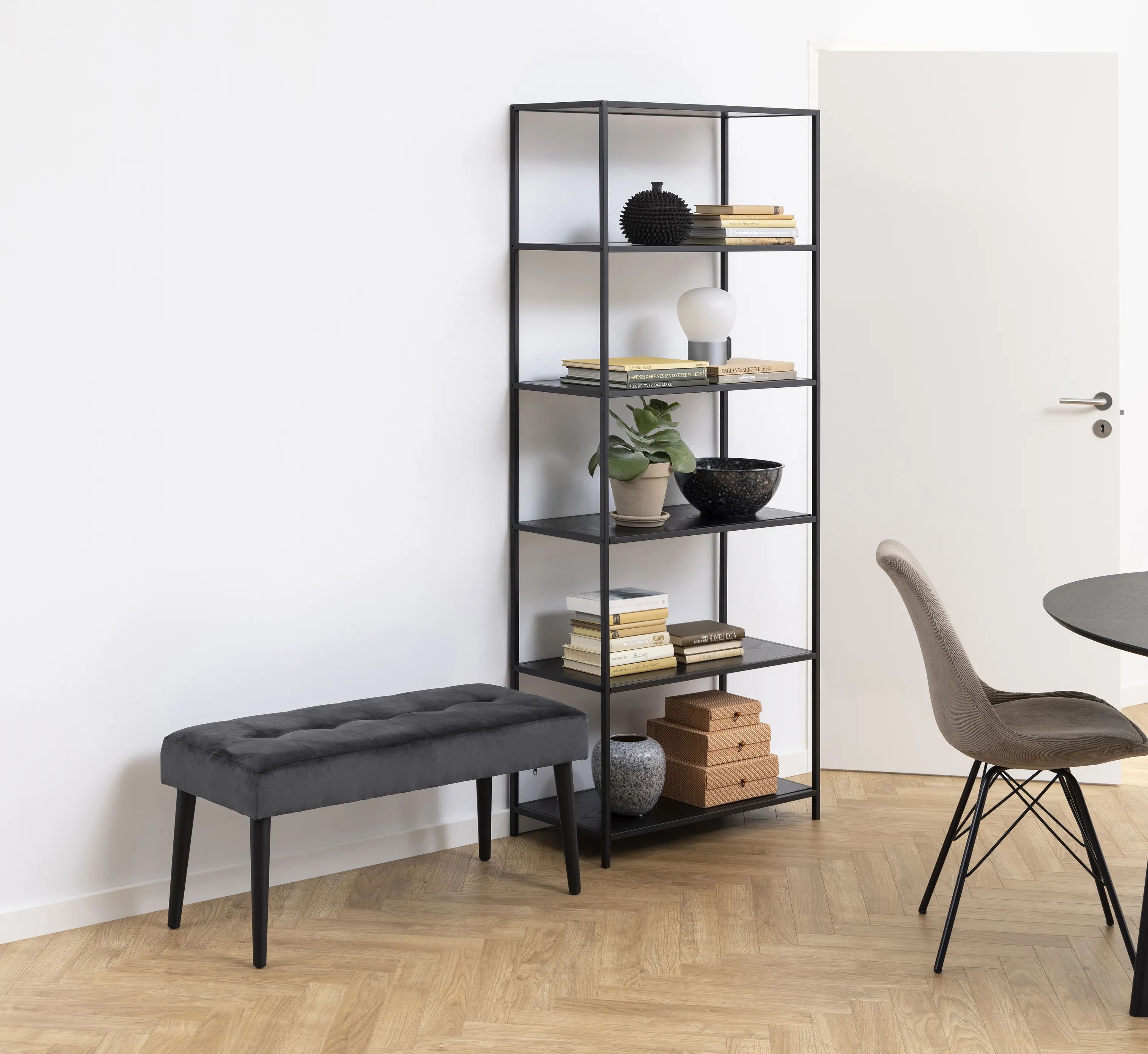 CASA Living Bænke Glory Bænk i mørkegrå, 3