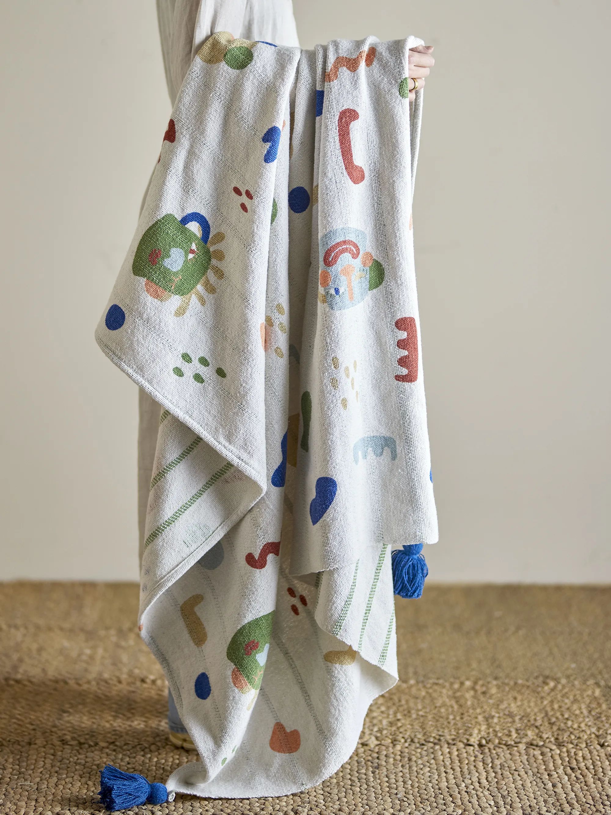 Bloomingville Mini Plaider Sylvie Plaid i Natur, 3
