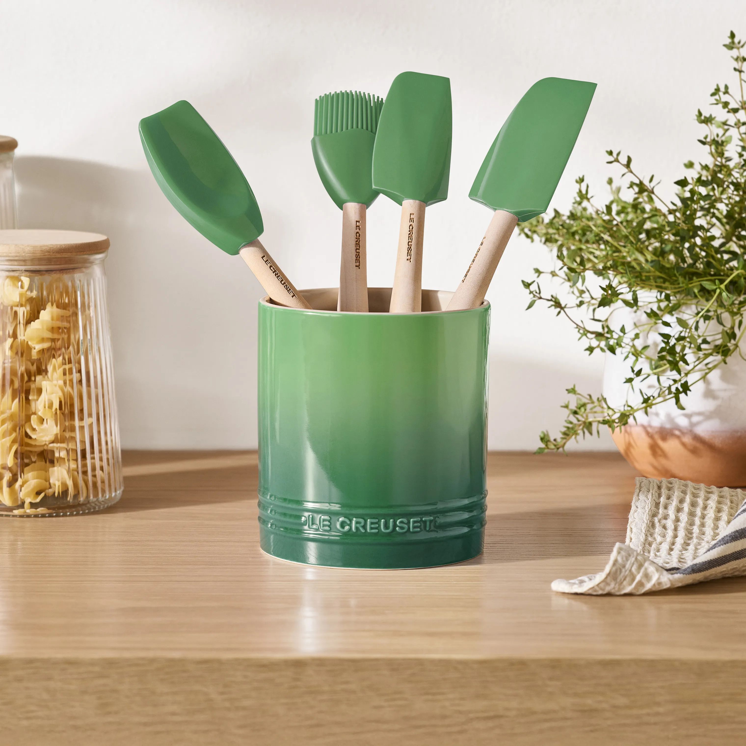 Le Creuset Krukker til køkkenredskaber Signature Redskabskrukke i Bamboo, 2