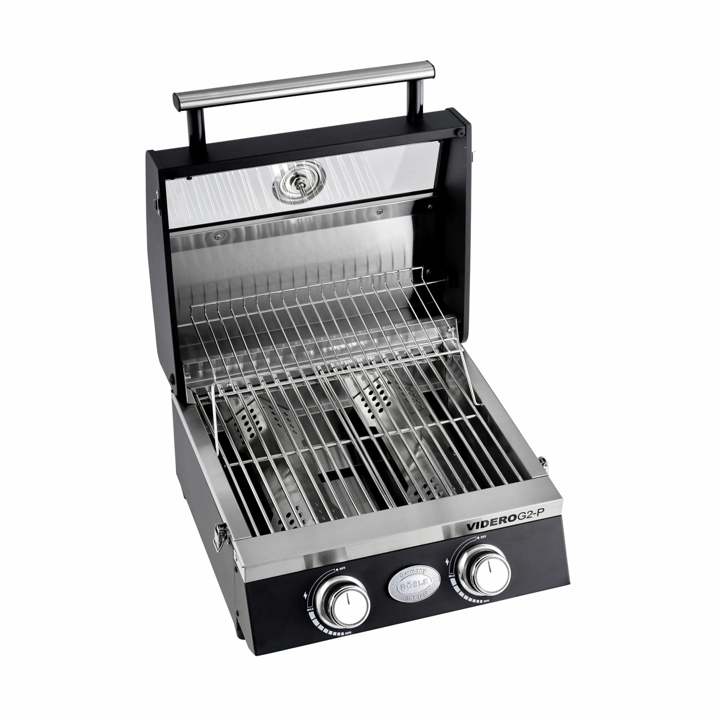 RÖSLE Gasgrill Videro Gasgrill G2-P i Sort, 4