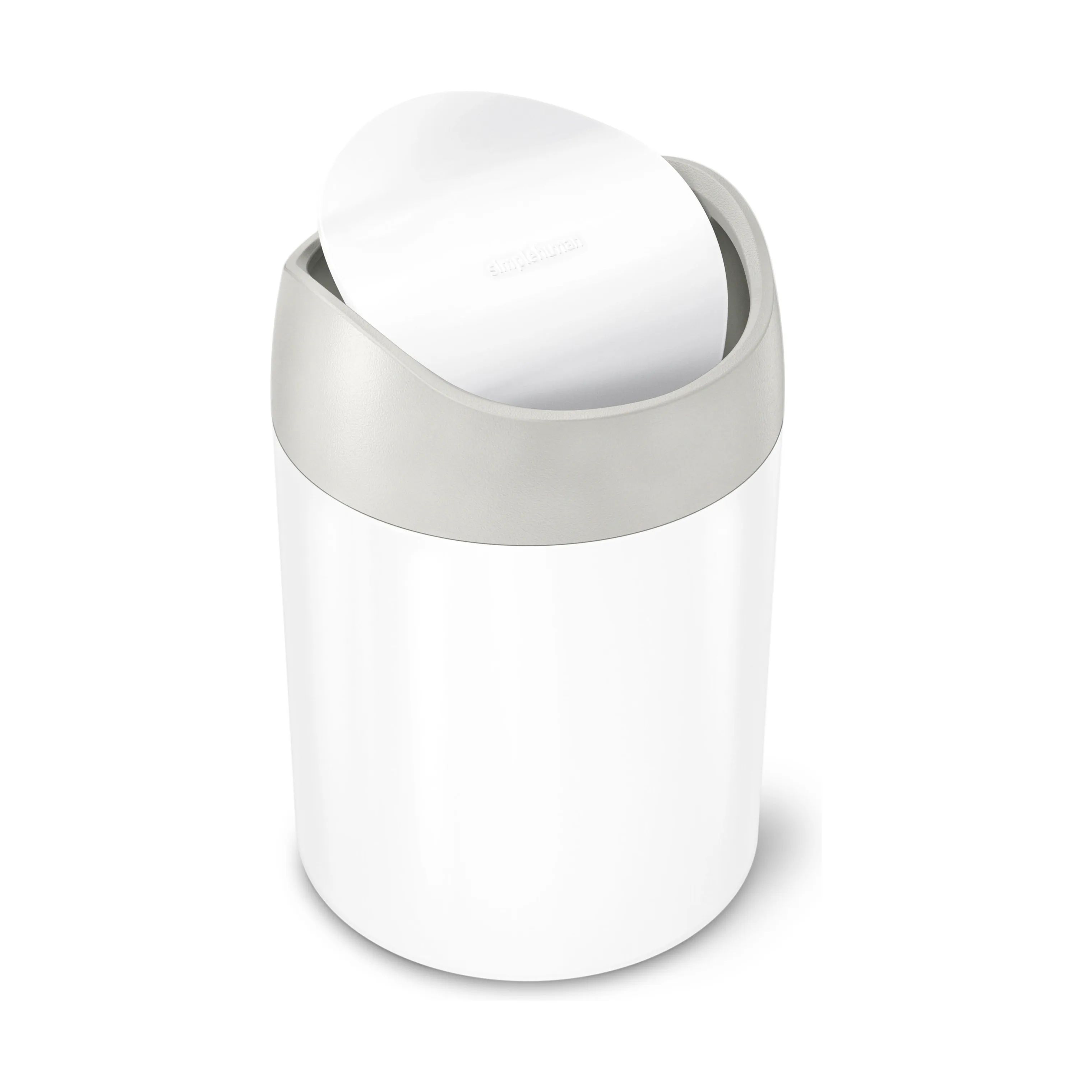 Simplehuman Spande uden pedal Mini Spand i Hvid, 1
