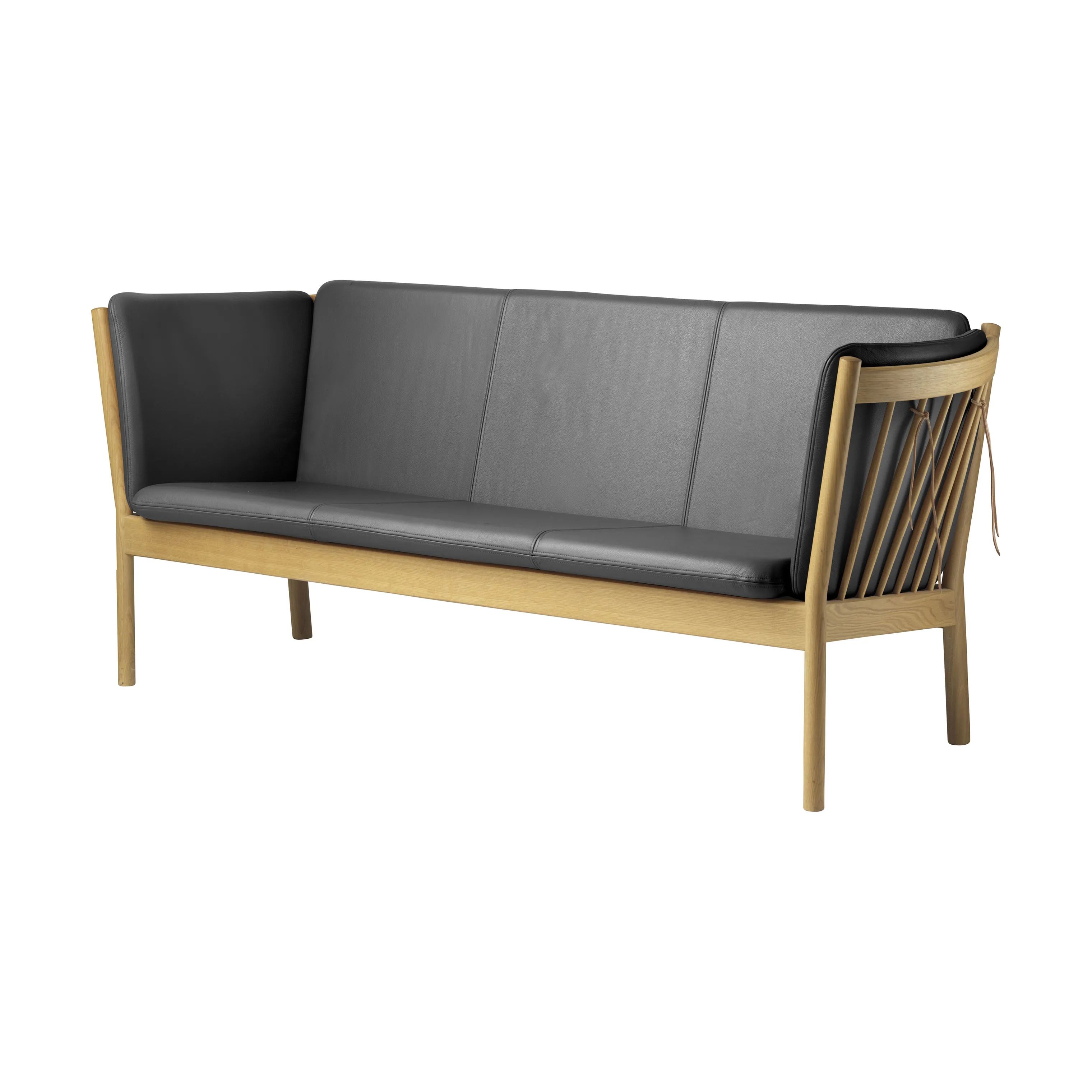 FDB Møbler Sofaer J149 Sofa i Sort læder, 2