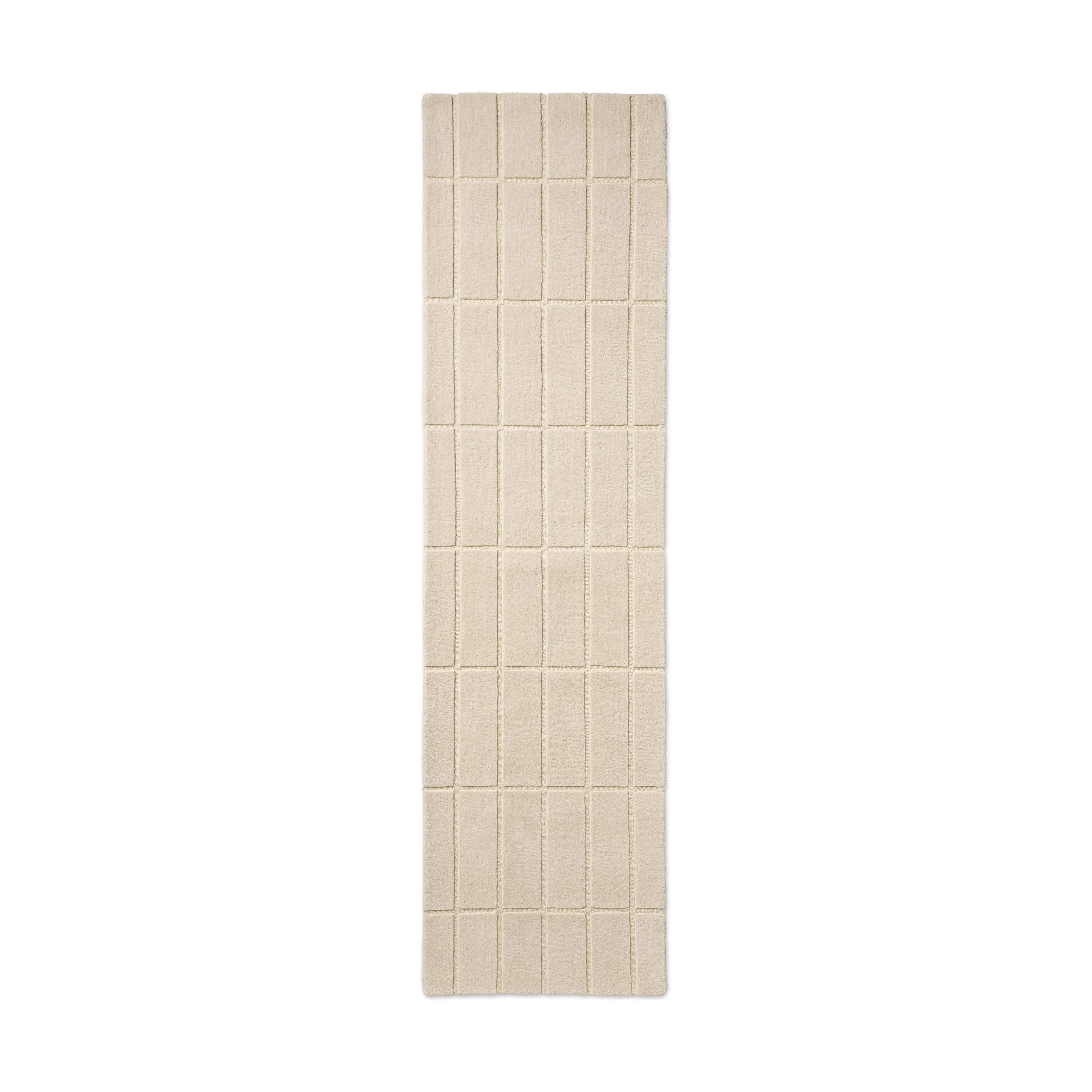 Marimekko by Brink & Campman Gulvtæpper Tiiliskivi Tæppeløber i Beige/hvid, B80 x L300 cm, 1