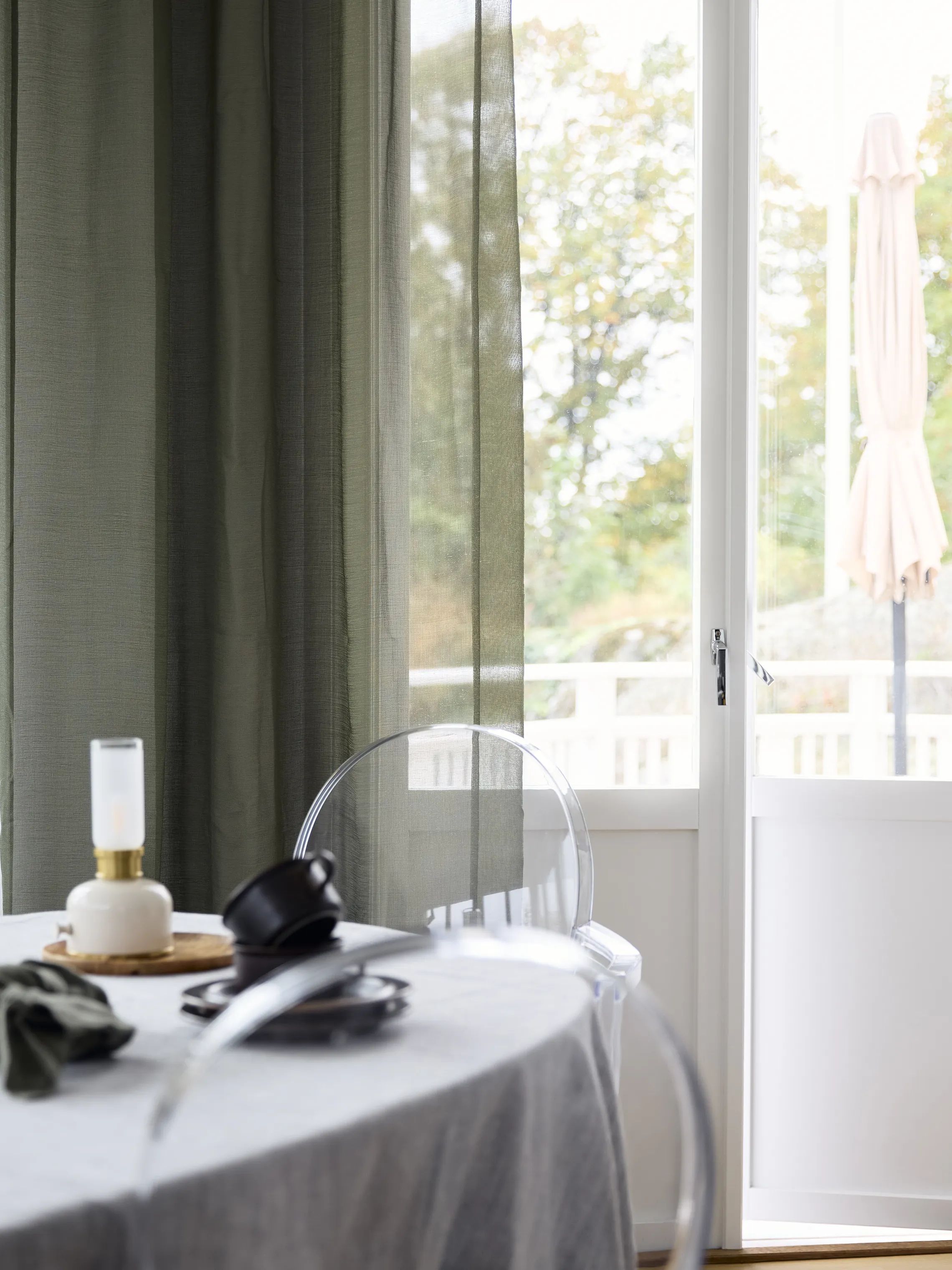 Svanefors Gardiner og gardinstænger Rimy Gardin - 2 stk. i Mos, 2