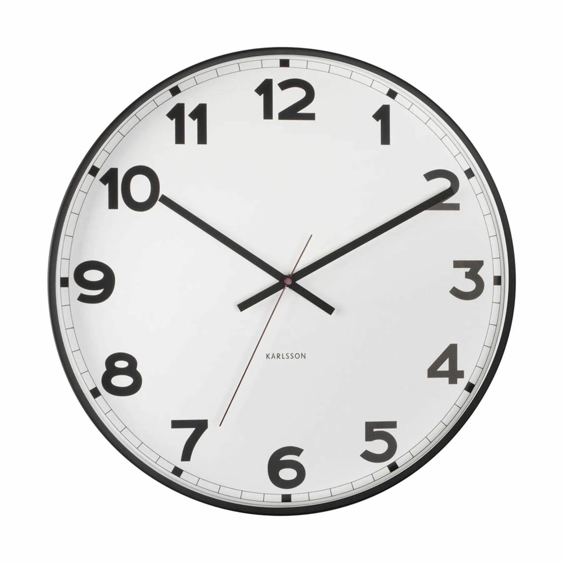 Karlsson Vægure New Classic Vægur i Hvid/sort, 40 cm, 1
