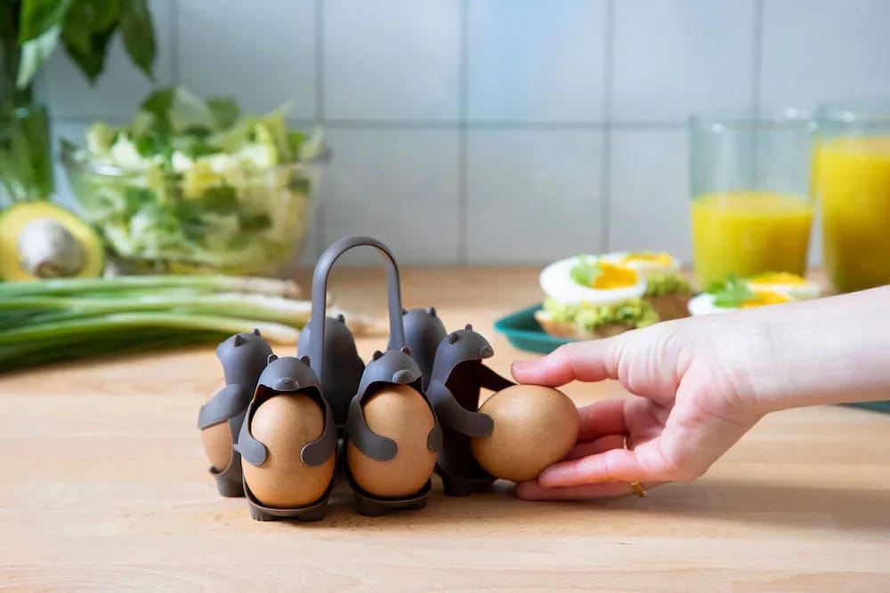 Peleg Design Æggedelere og øvrigt udstyr til æg Eggbears Æggeholder i Brun, 2