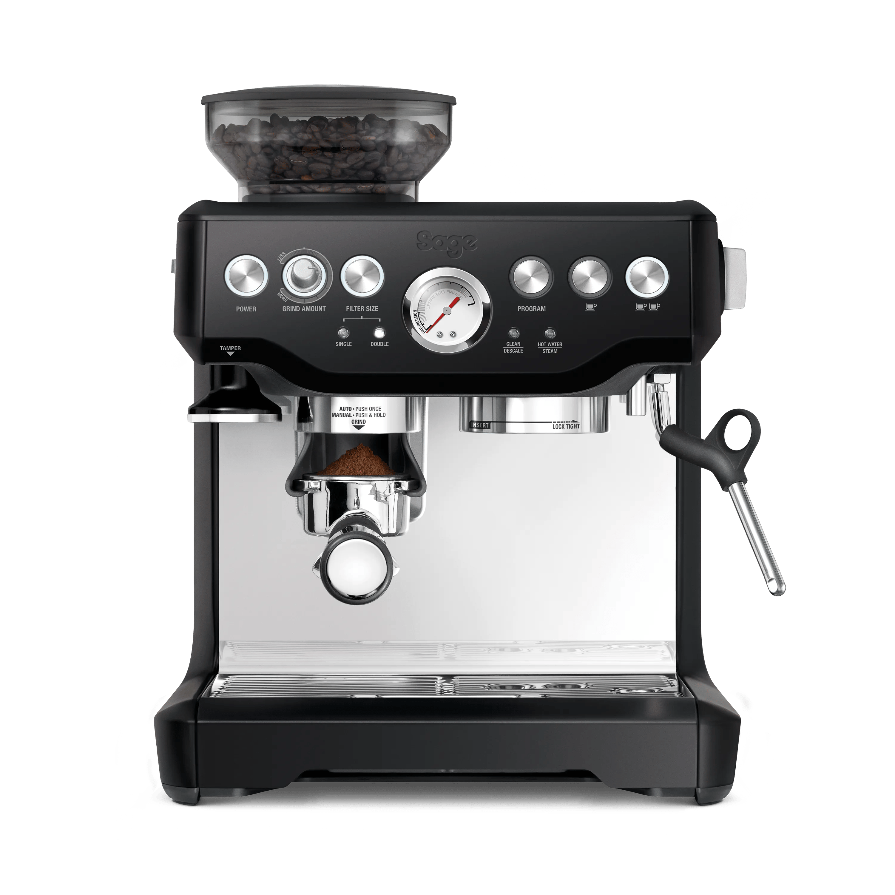 Sage Espressomaskiner The Barista Express Espressomaskine i Black truffle, 2