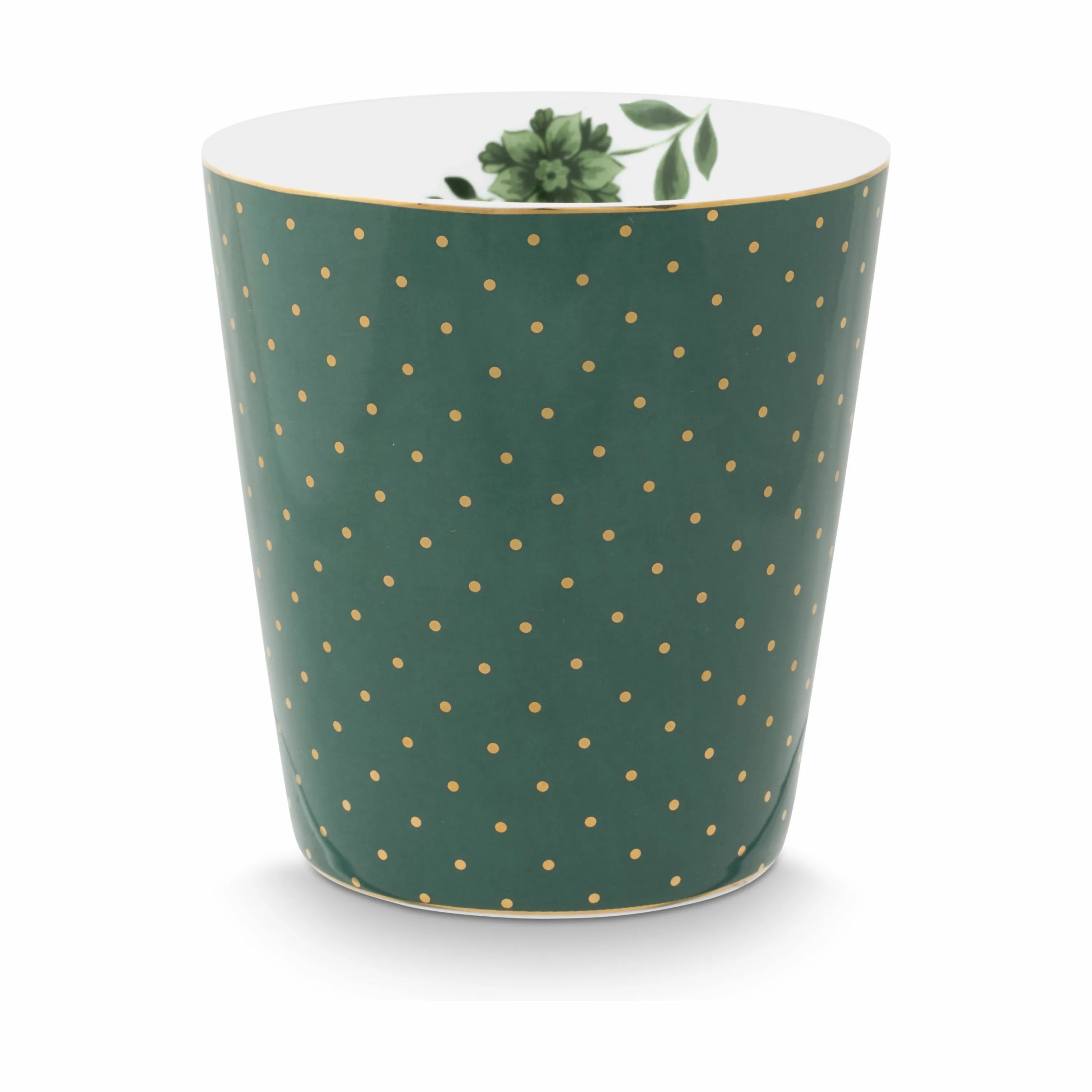 PIP Studio Krus og kopper uden hank Dot delight Royal Krus m. skål - 2 dele i Dots & Tea Tip Grøn, 2