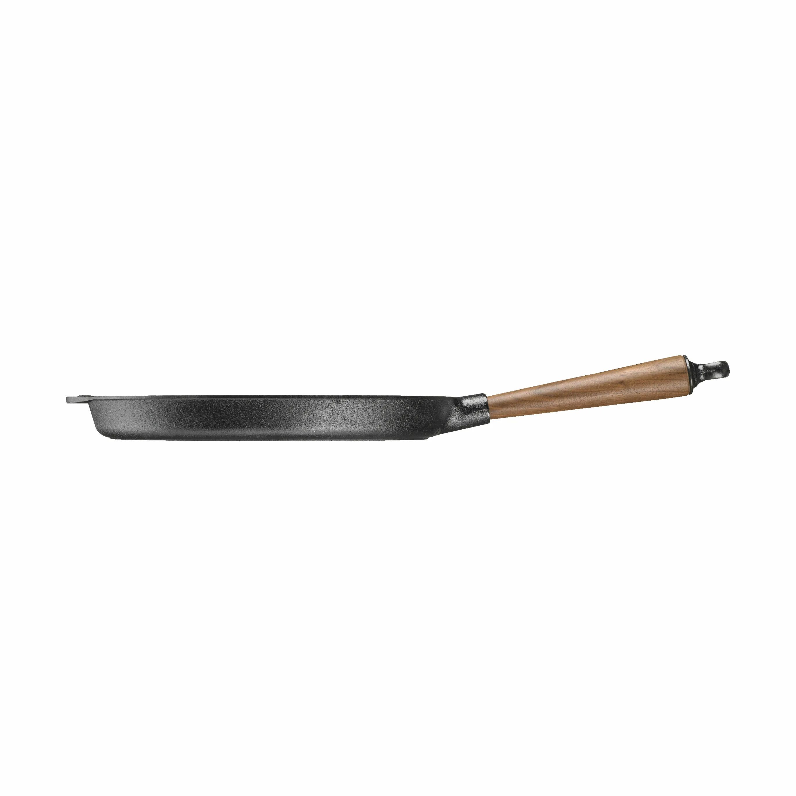 Skeppshult Grillpander Walnut Valnød Grillpande i Sort/Træ, 28 cm, 3