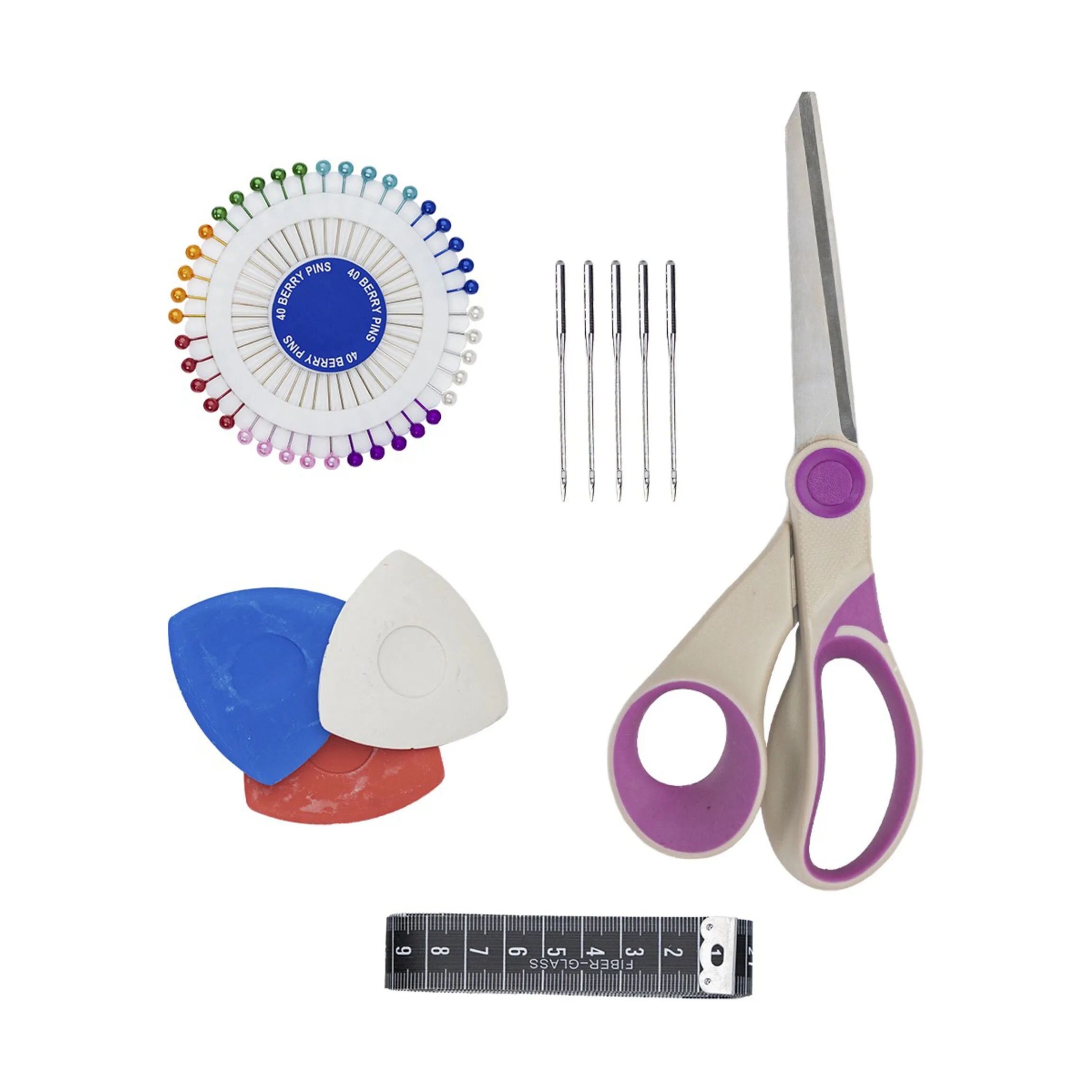 Kreativ4 Tilbehør til symaskiner Begynder Sy-kit - 50 dele i Multifarvet, 1