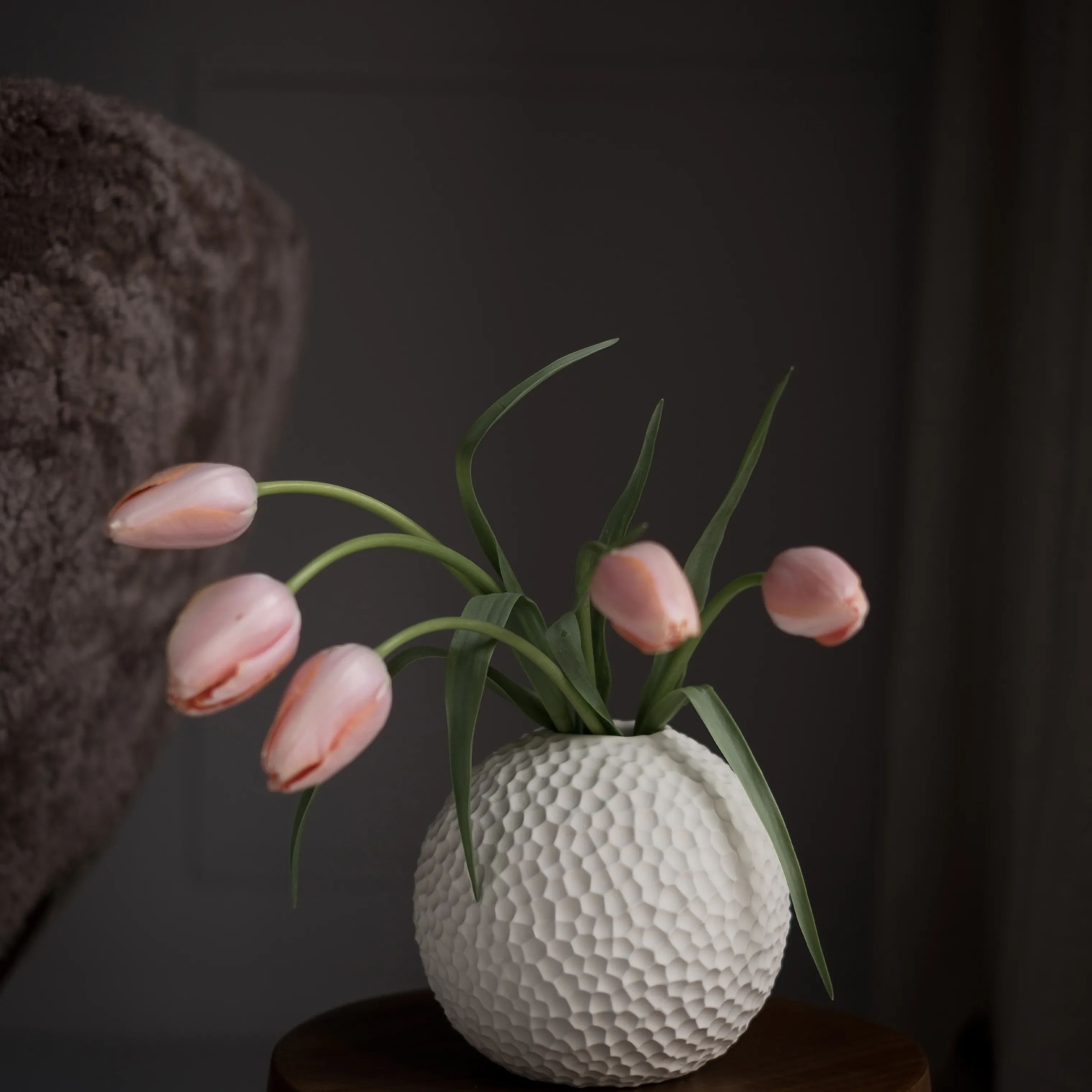 Cooee Vaser Kaia Vase i Linnen, 15 cm, 2