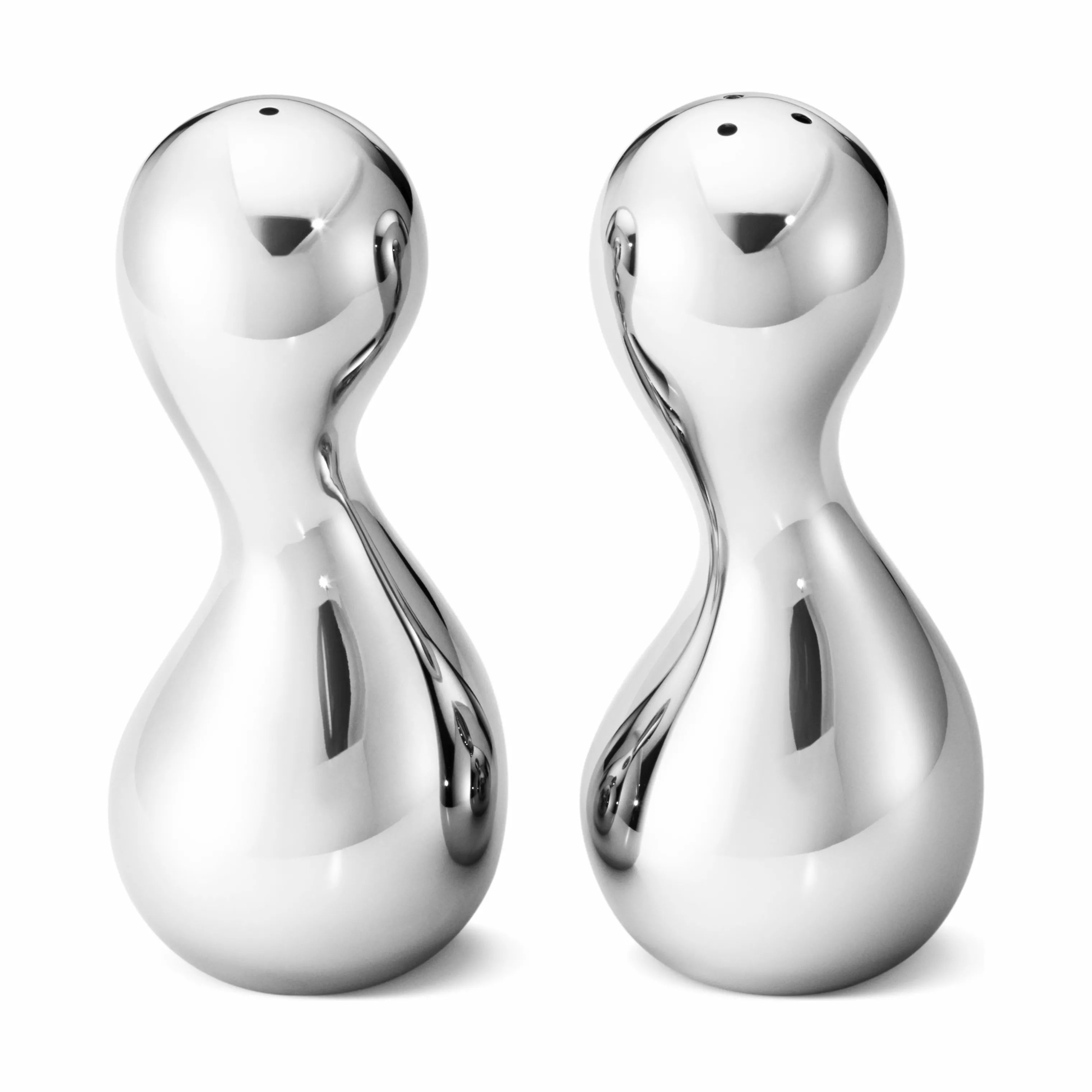 Georg Jensen Strøsæt Cobra Salt- & pebersæt i Stål, 10,3 cm, 1