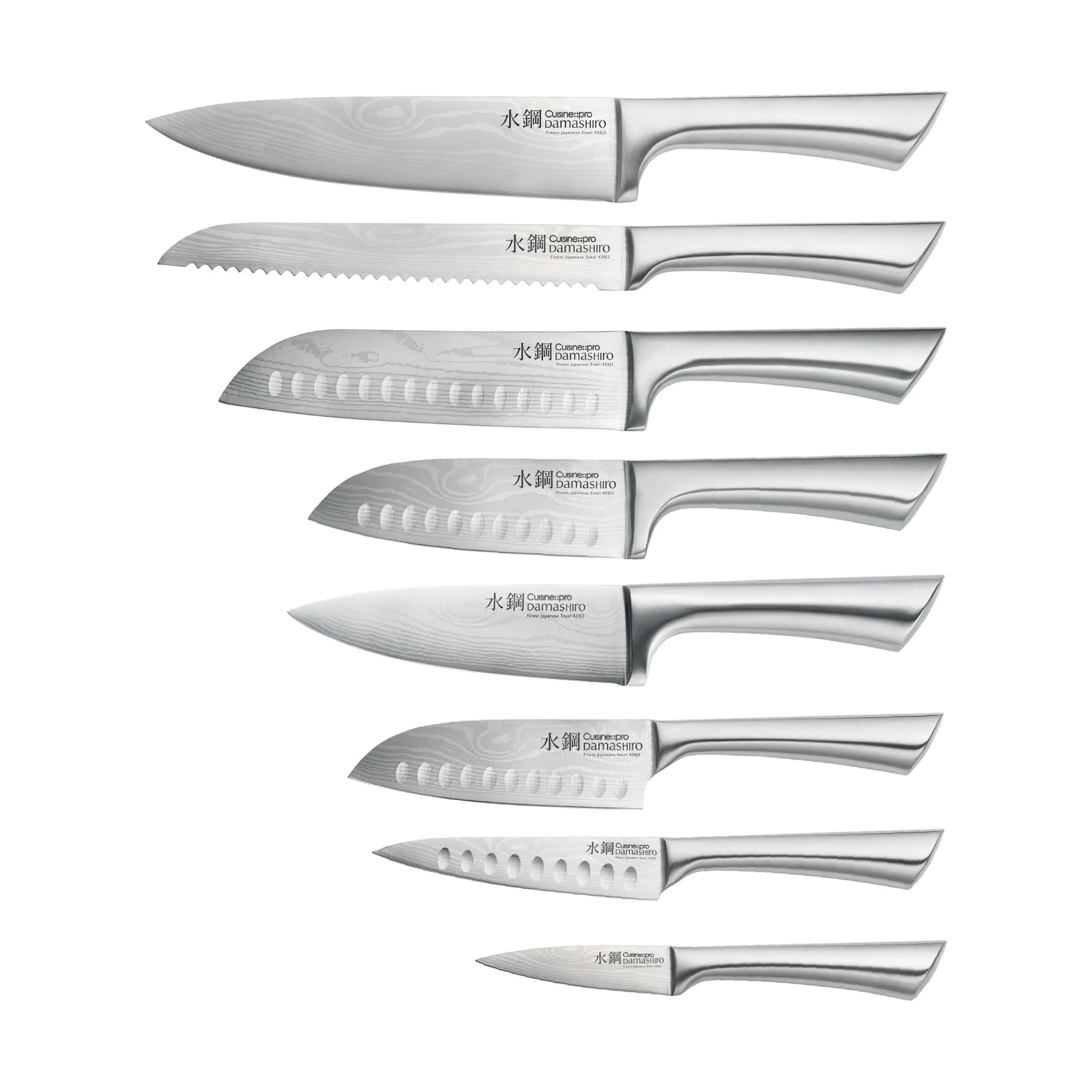 THE CUSTOM CHEF™ Knivsæt Cuisine::pro®
Damashiro® Damashiro Okada Knivblok - 9 dele i Stål, 4
