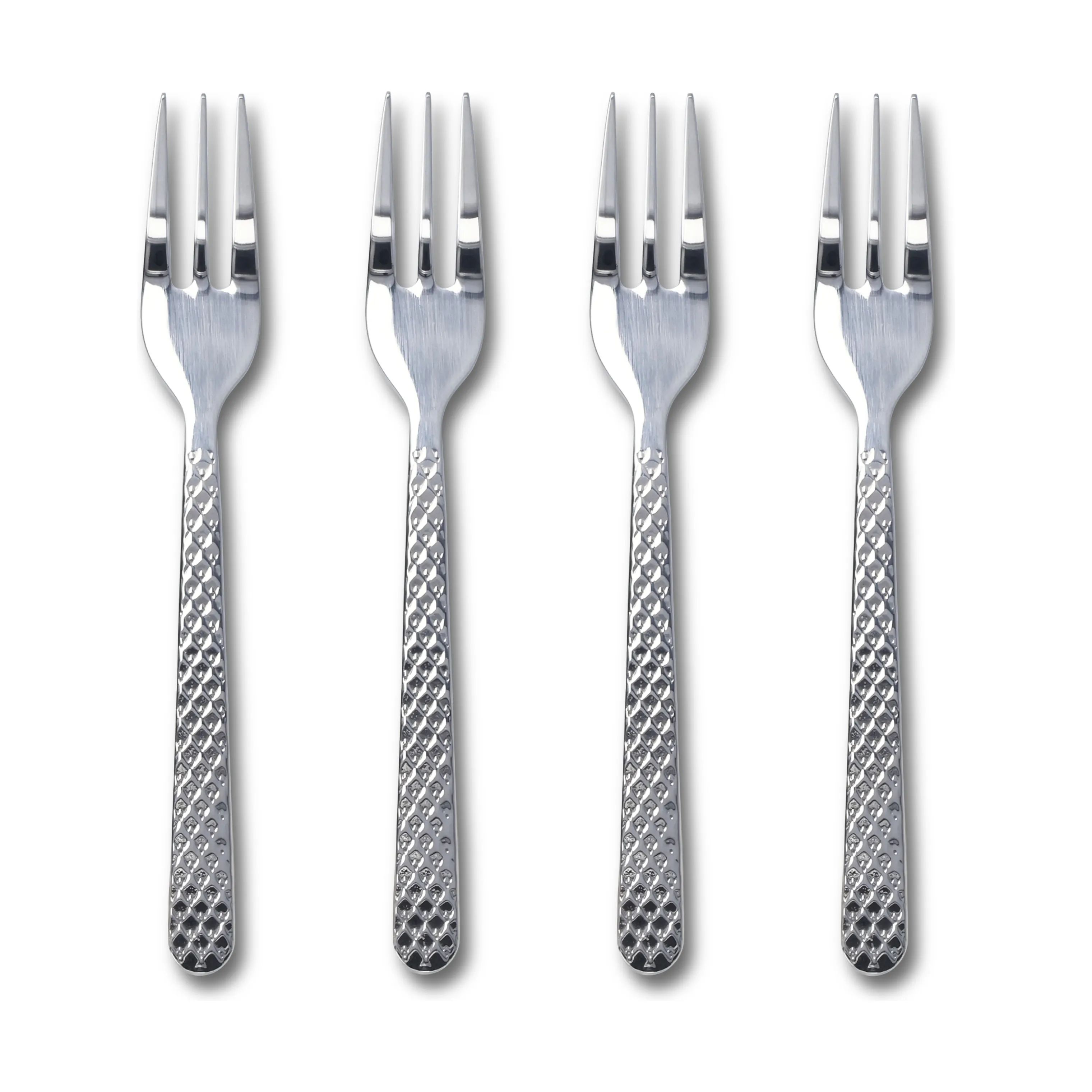 Lyngby Porcelæn Kagegafler Rhombe Kagegaffel - 4 stk. i Stål, 1