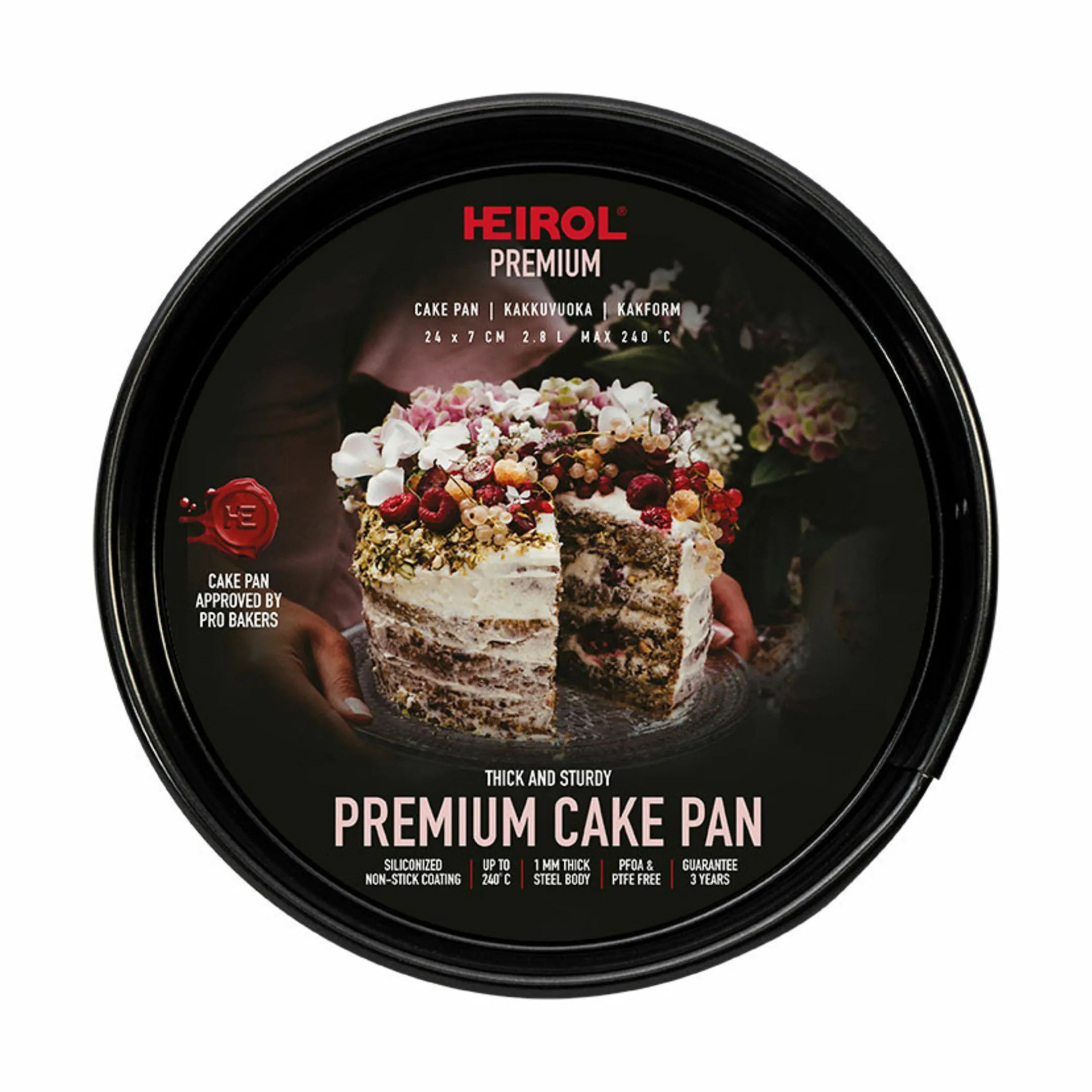 Heirol Springforme Pro Springform i 24 cm, 3