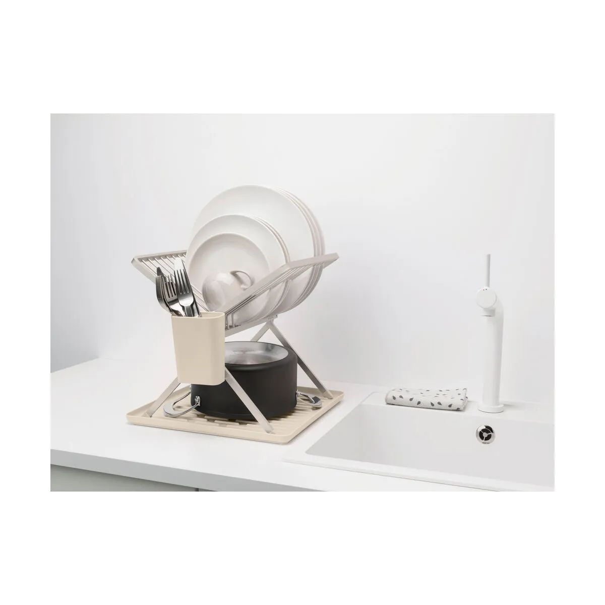 Brabantia Opvaskestativer Sink-side Sinkside Opvaskestativ i Soft Beige, B37 x L33 cm, 5