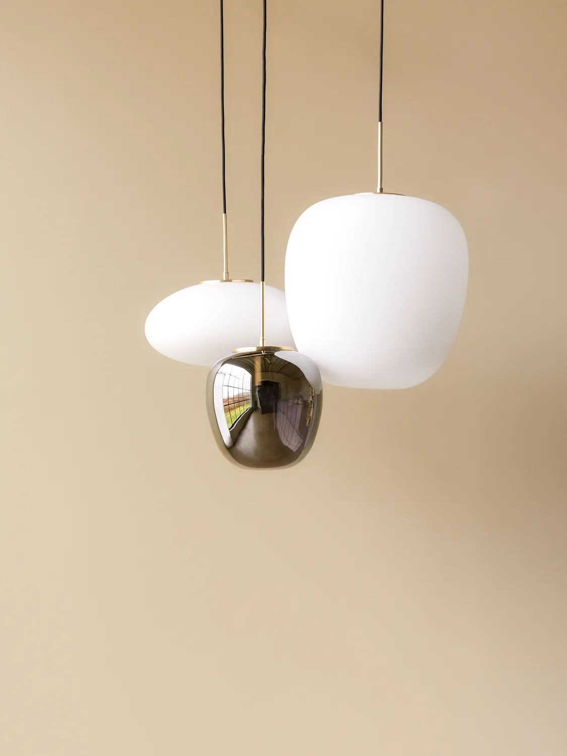 Hübsch Pendler Reflect Pendel i H40 x Ø30 cm, 2