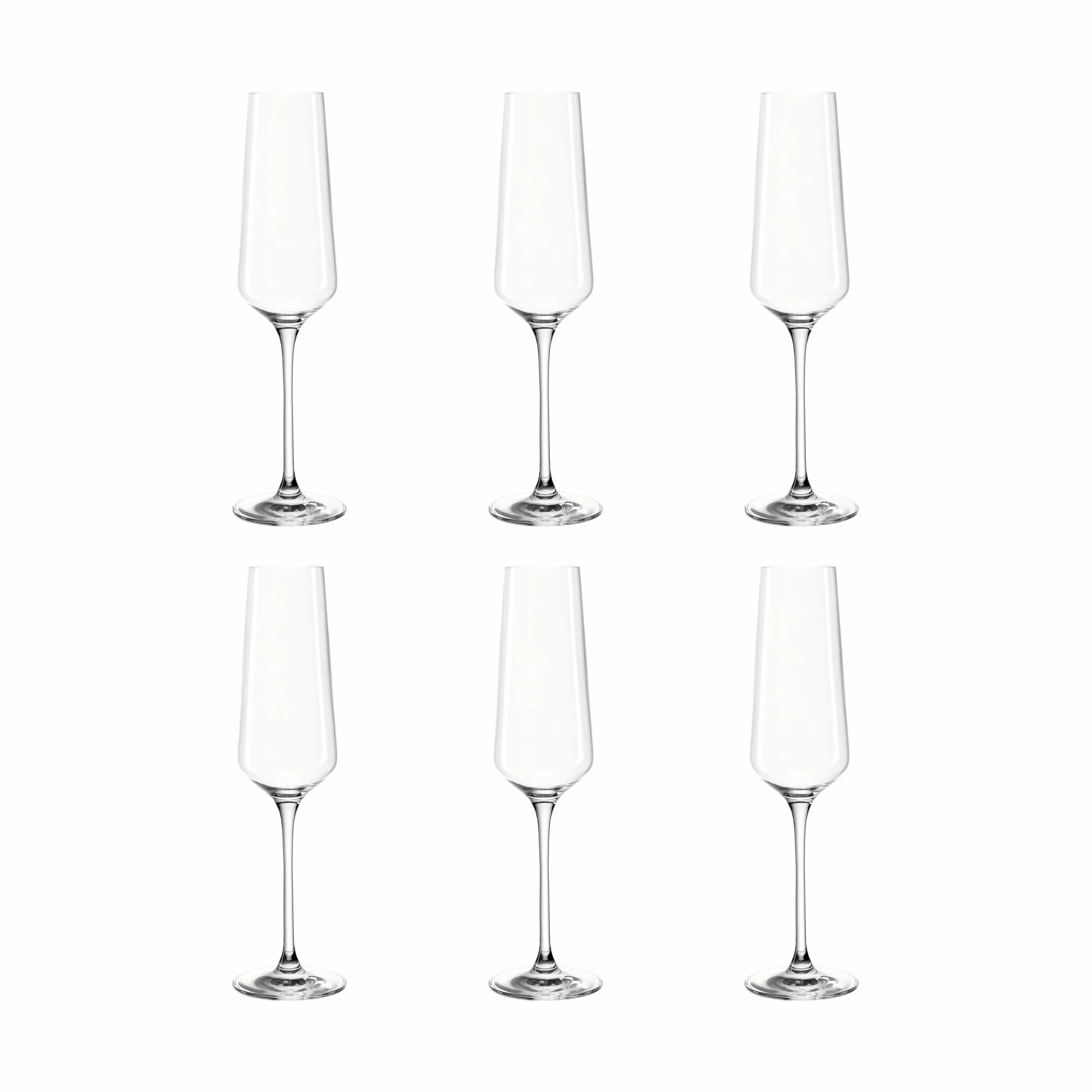Leonardo Champagneglas Puccini Champagneglas - 6 stk. i Klar, 1