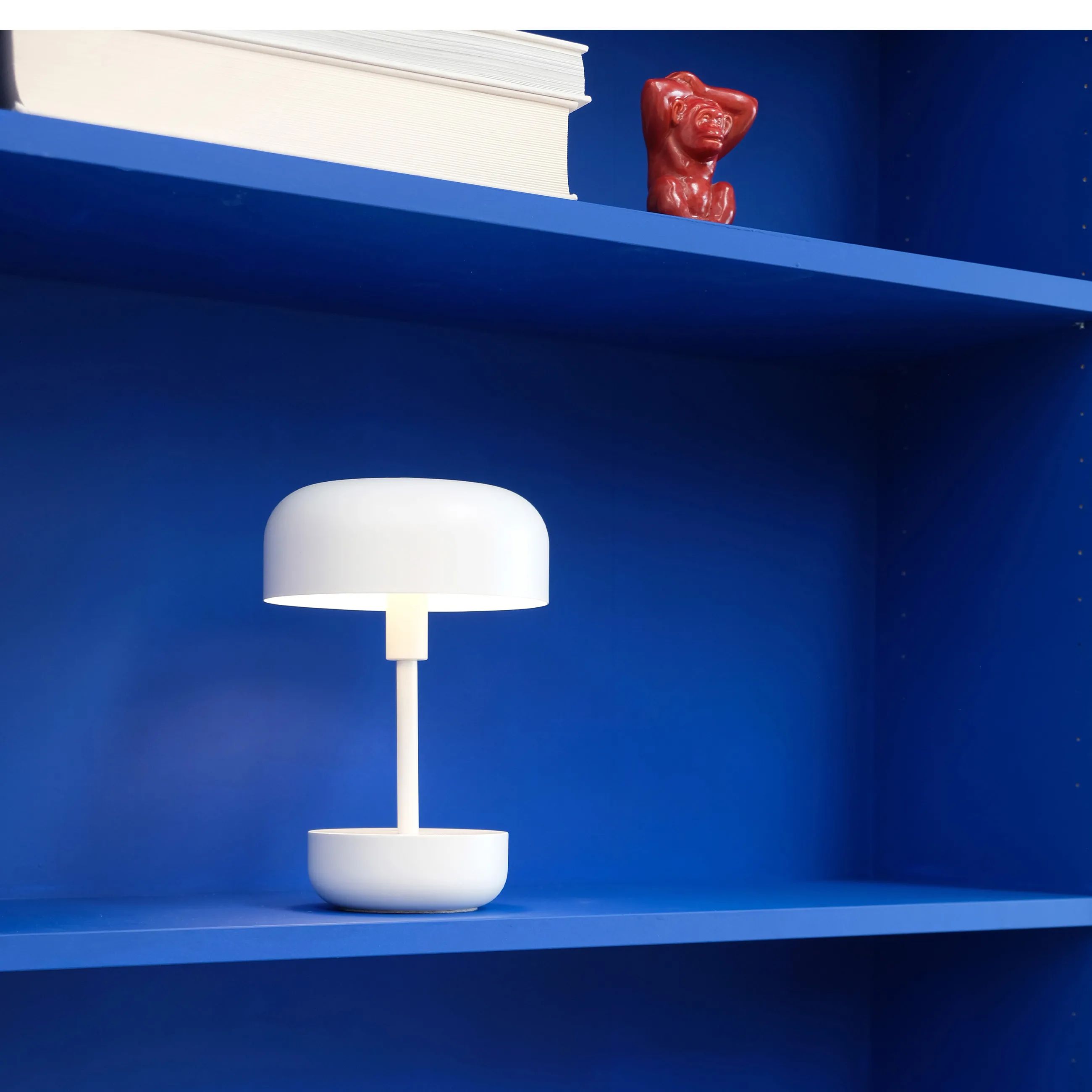 Dyberg Larsen Bordlamper Haipot Genopladelig Bordlampe i Hvid, 2
